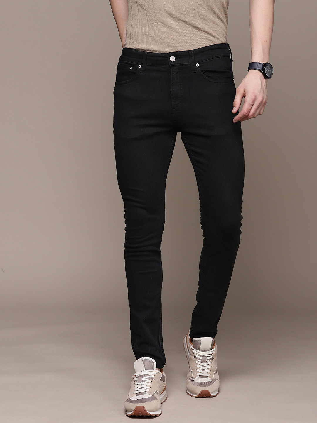 

Calvin Klein Jeans Men Skinny Fit Jeans, Black