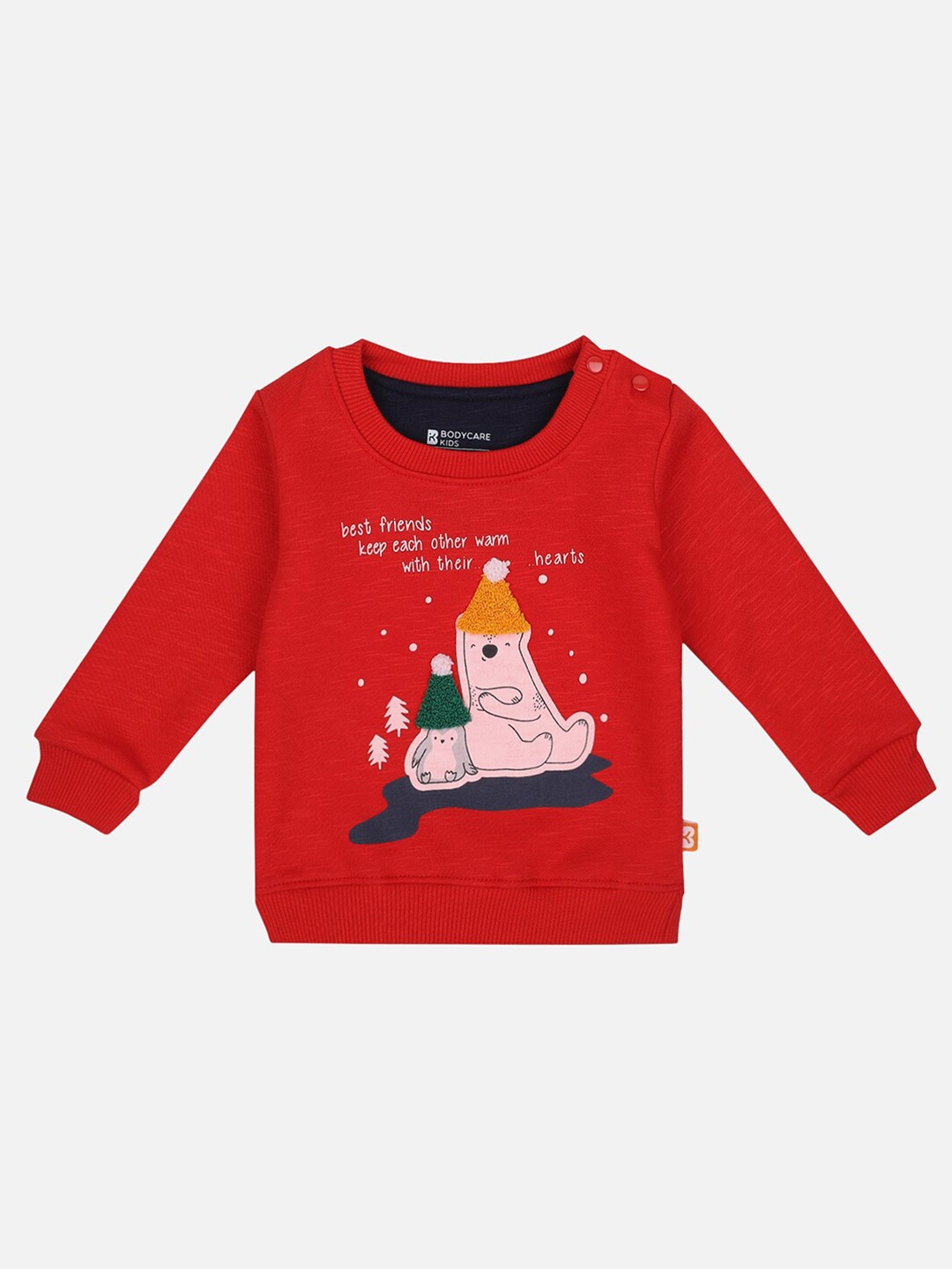 

Bodycare Kids Boys Red Printed Sweatshirt