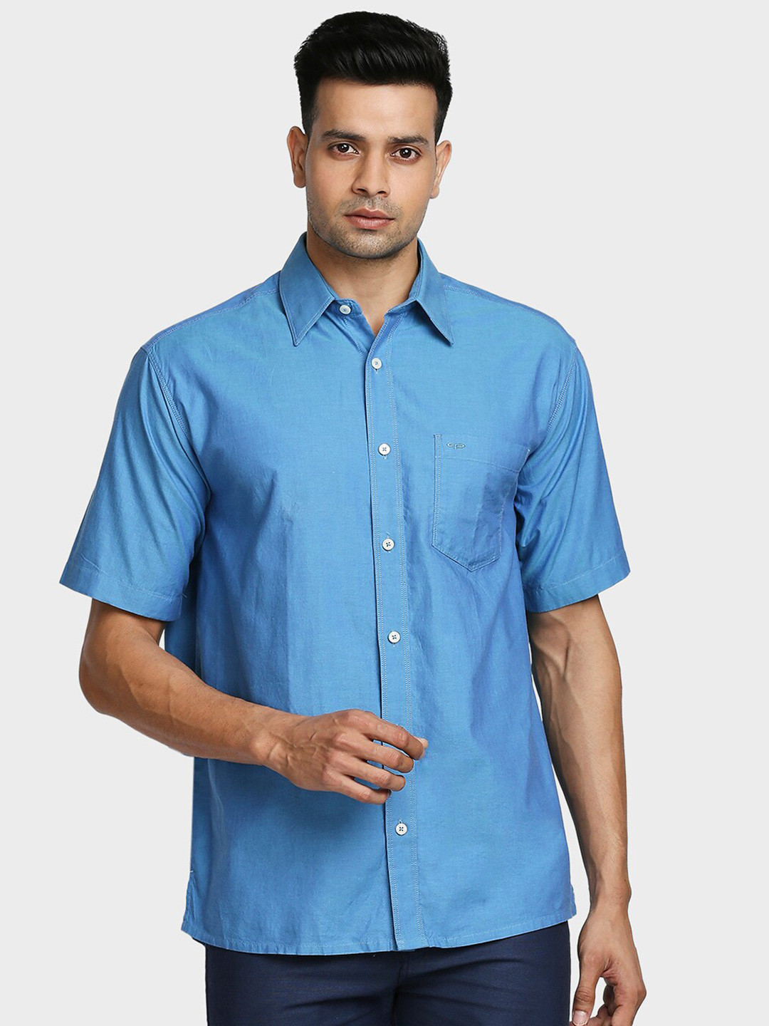 

ColorPlus Men Blue Casual Shirt
