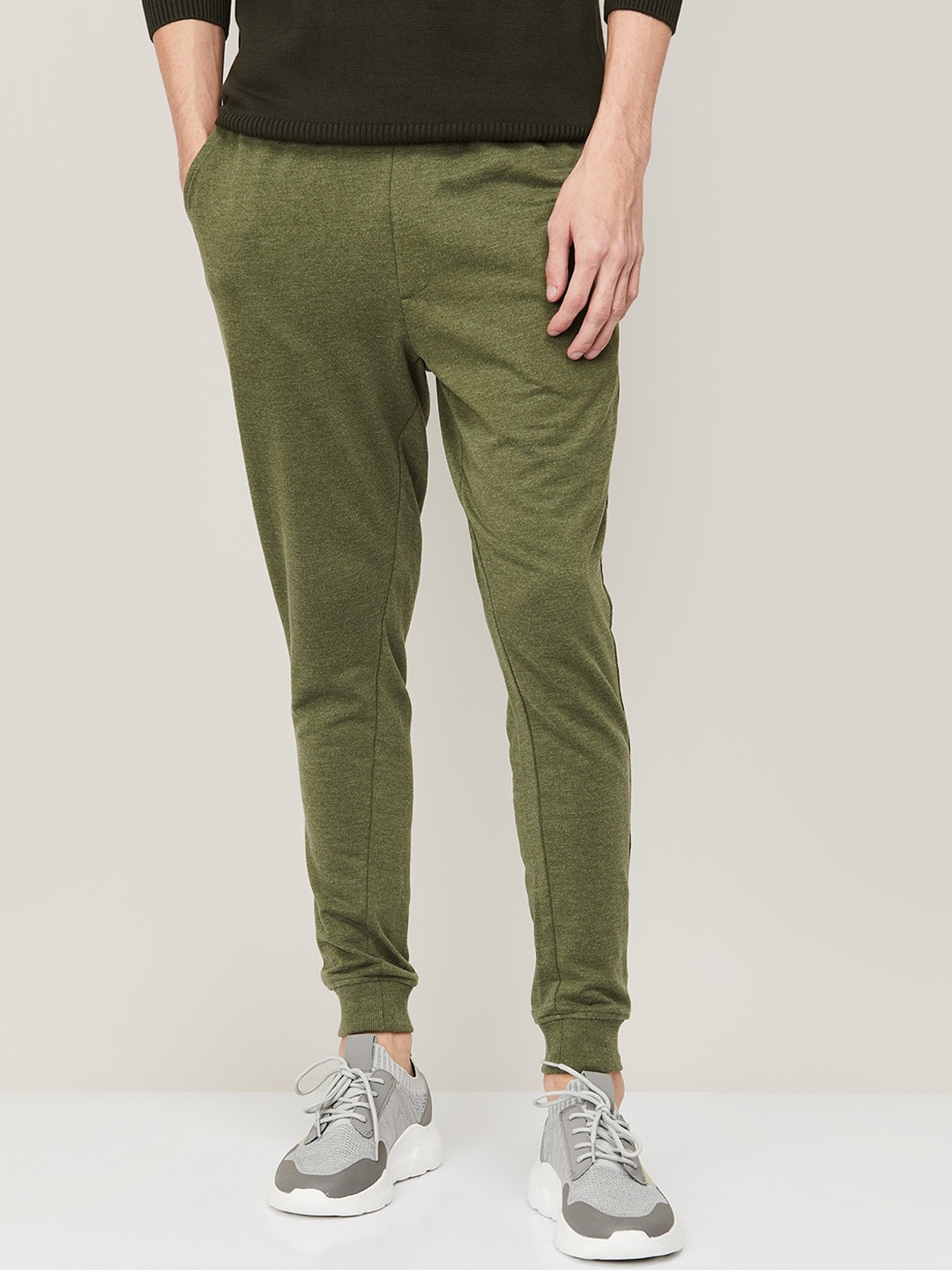 

Fame Forever by Lifestyle Men Olive Green Cotton Joggers