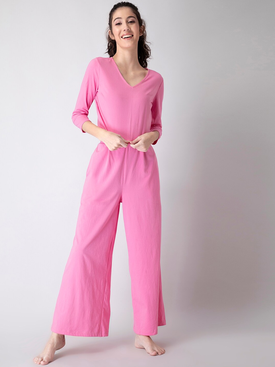 

FabAlley Women Pink Night suit