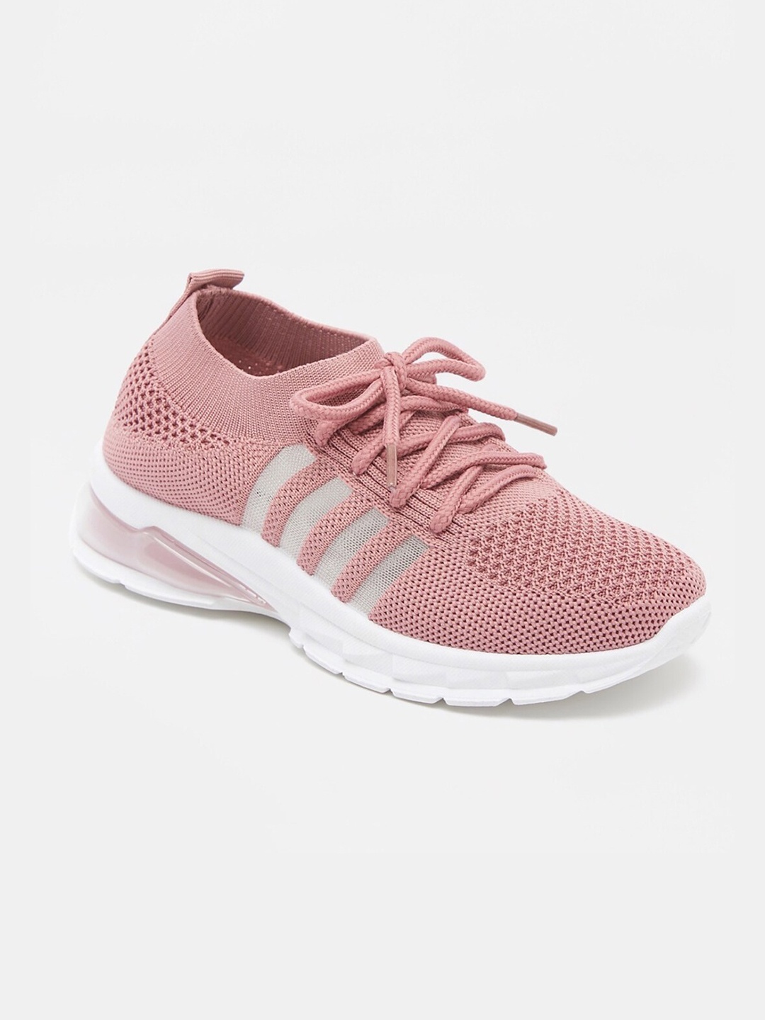 

shoexpress Girls Pink Textile Walking Non-Marking Shoes