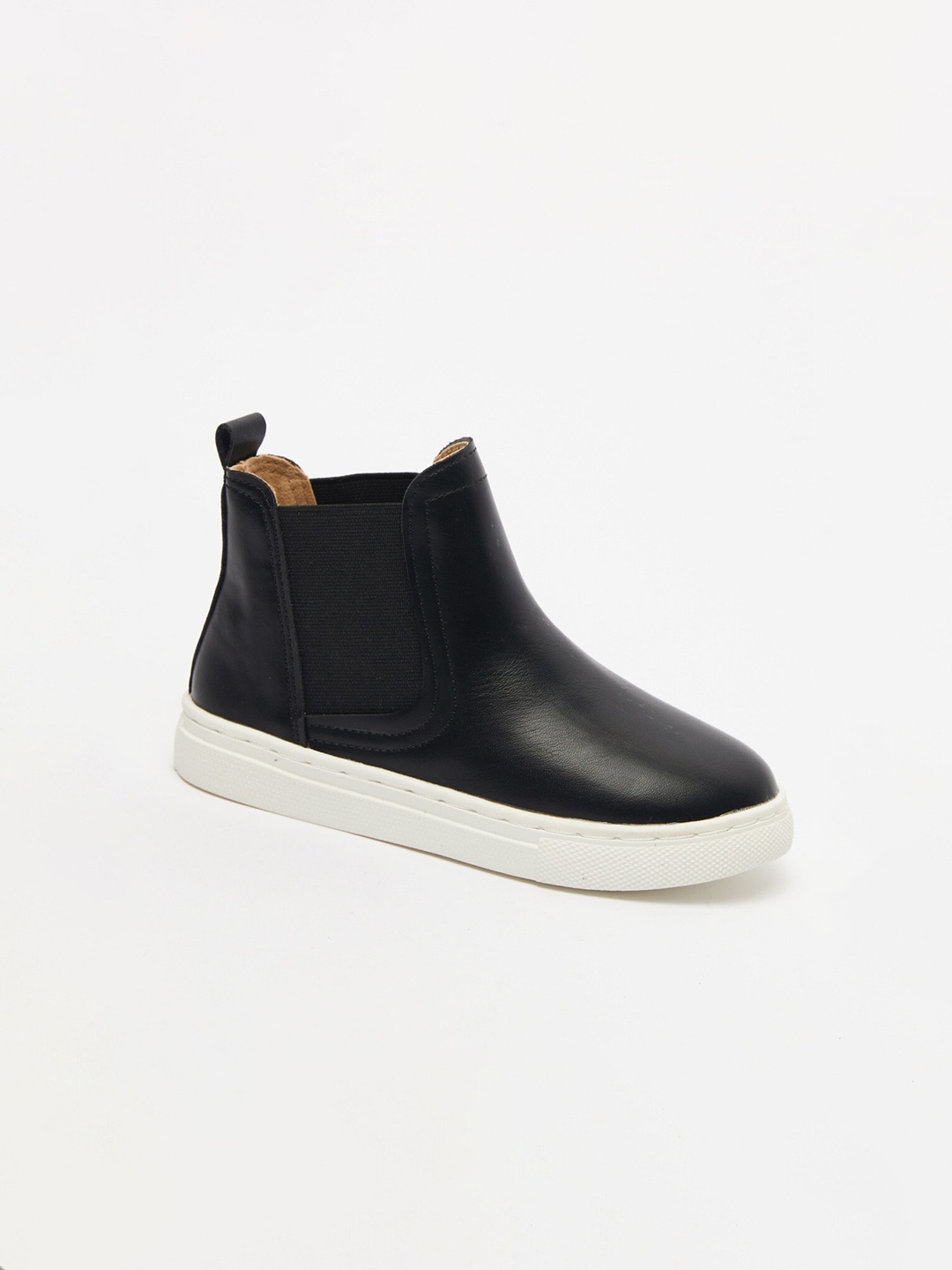 

shoexpress Girls Black PU Flat Boots
