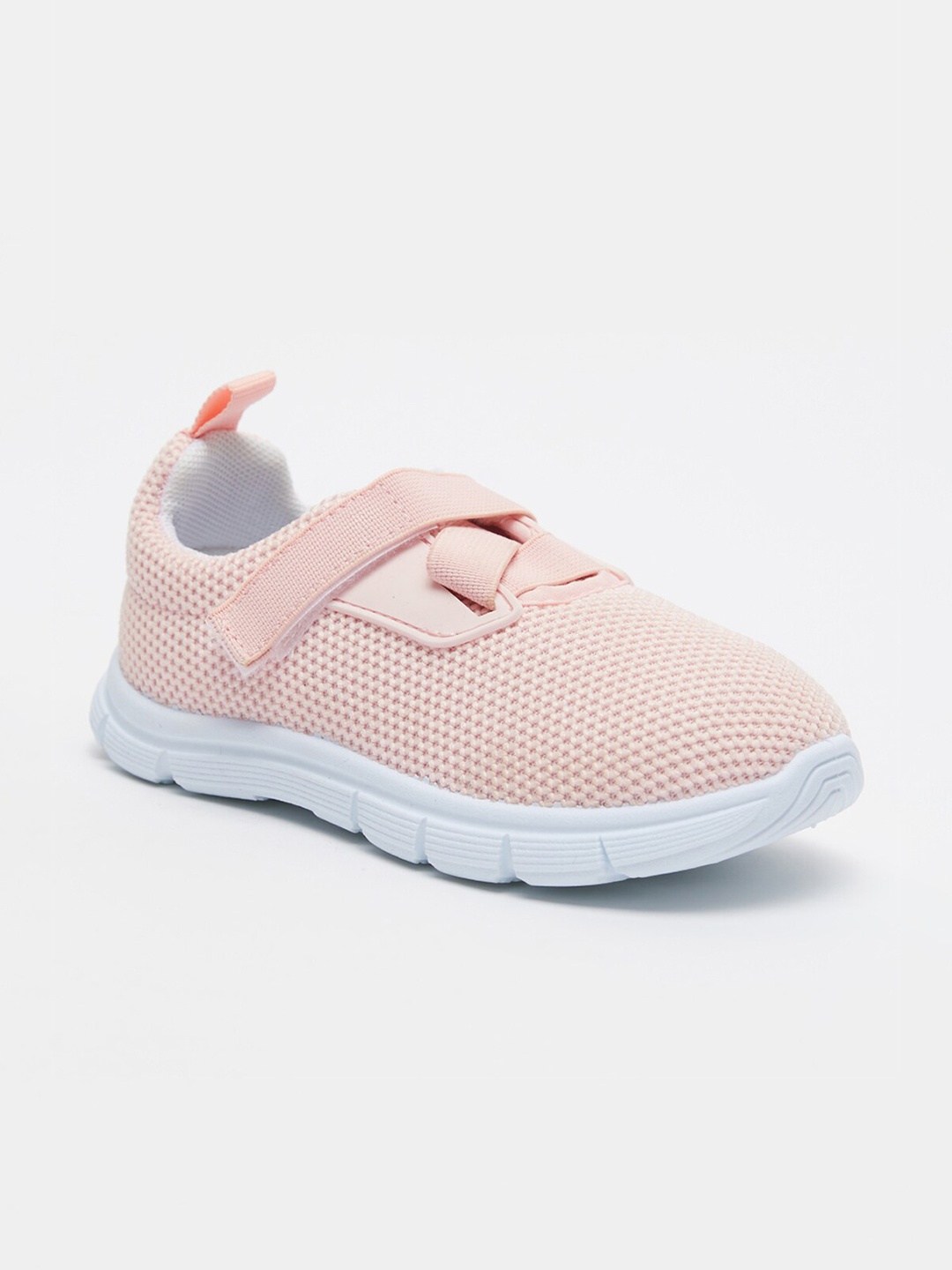 

shoexpress Girls Peach-Coloured Textile Walking Non-Marking Shoes