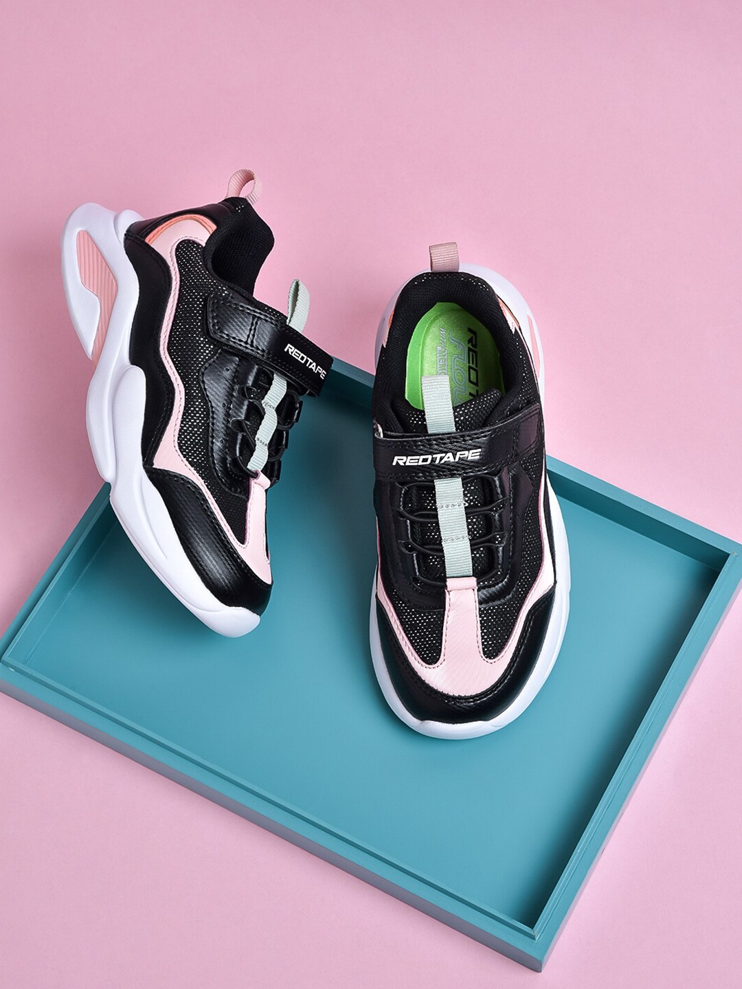 

Red Tape Kids Black Sports Shoes