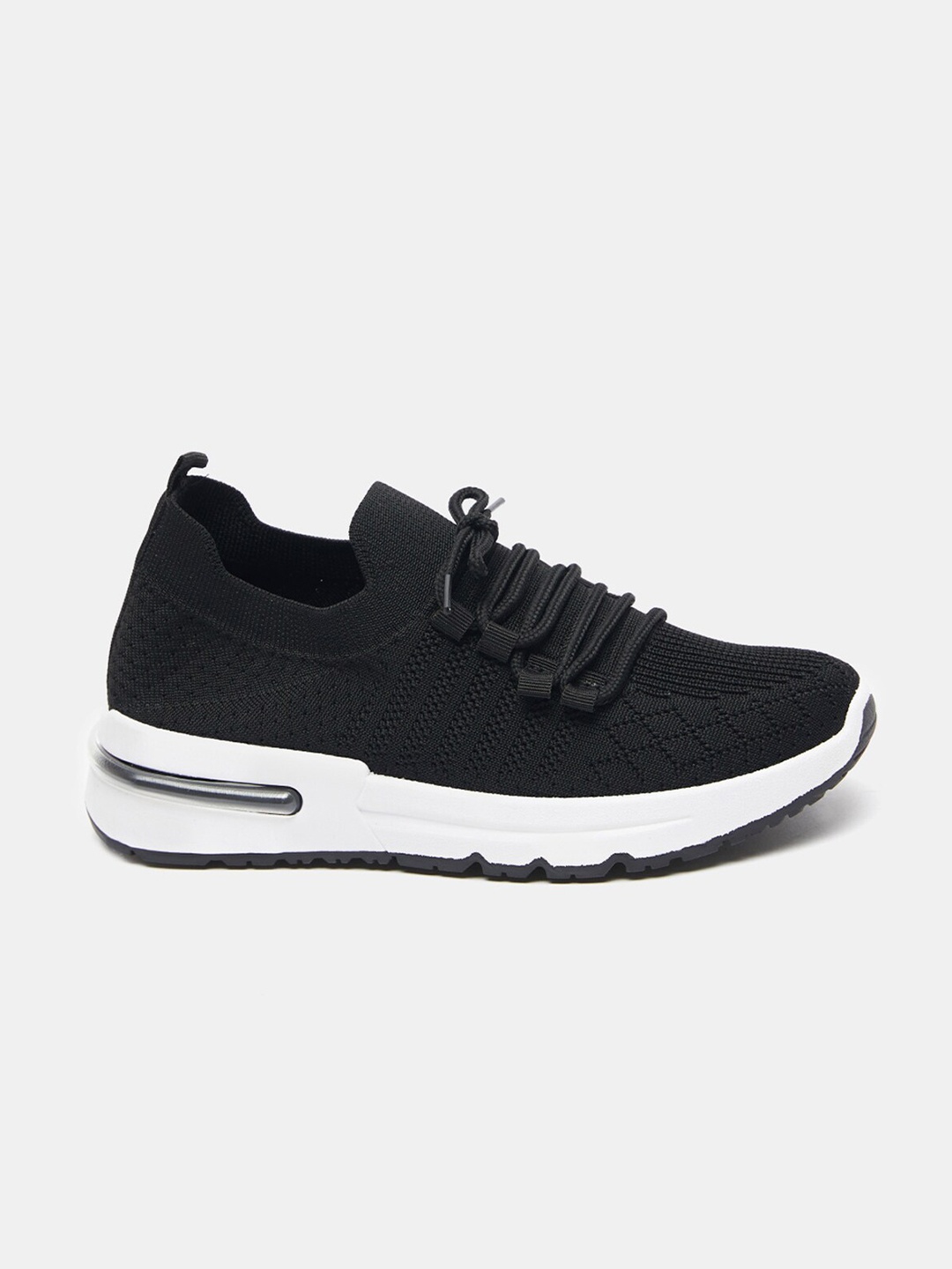 

shoexpress Women Black Textile Walking Non-Marking Shoes