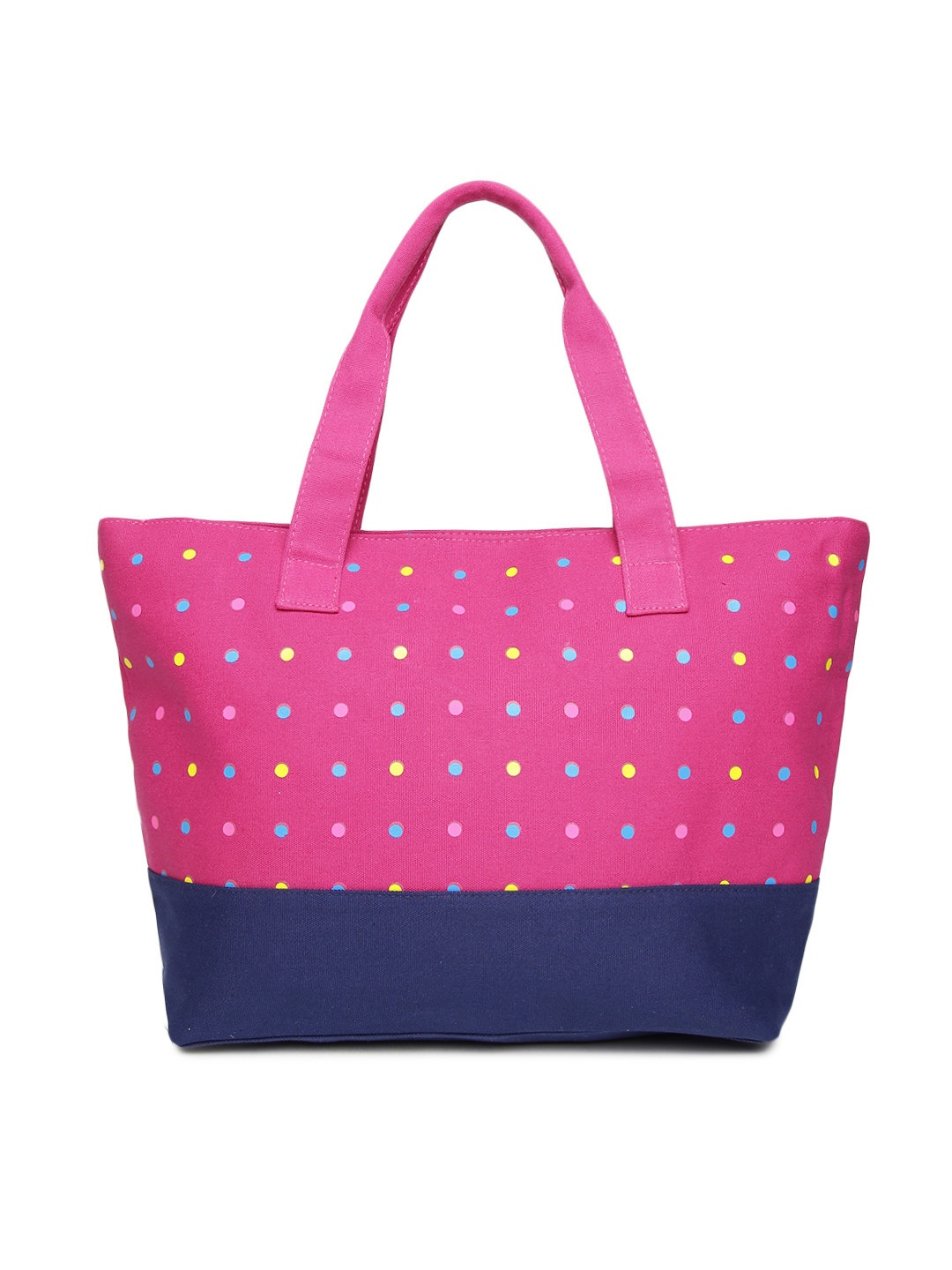 

red pout Pink & Navy Dot Print Tote Bag