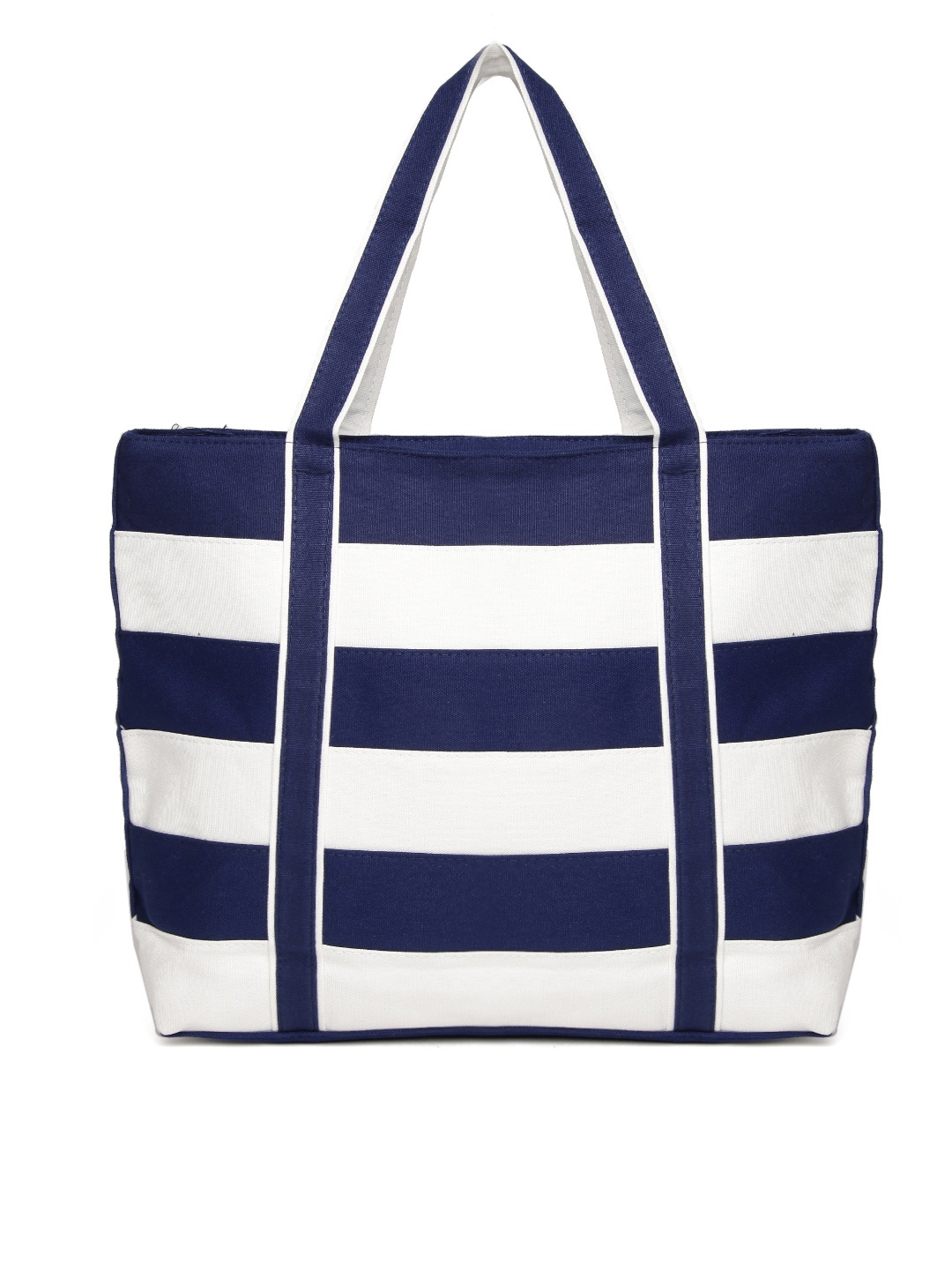 

red pout Navy & White Striped Tote Bag, Navy blue