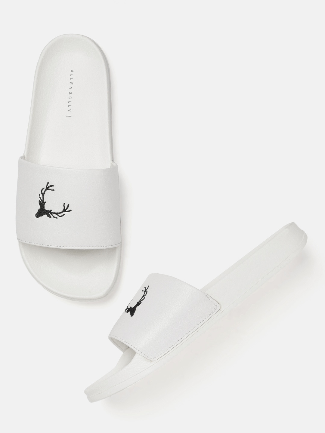 

Allen Solly Women White Printed Open Toe Flats