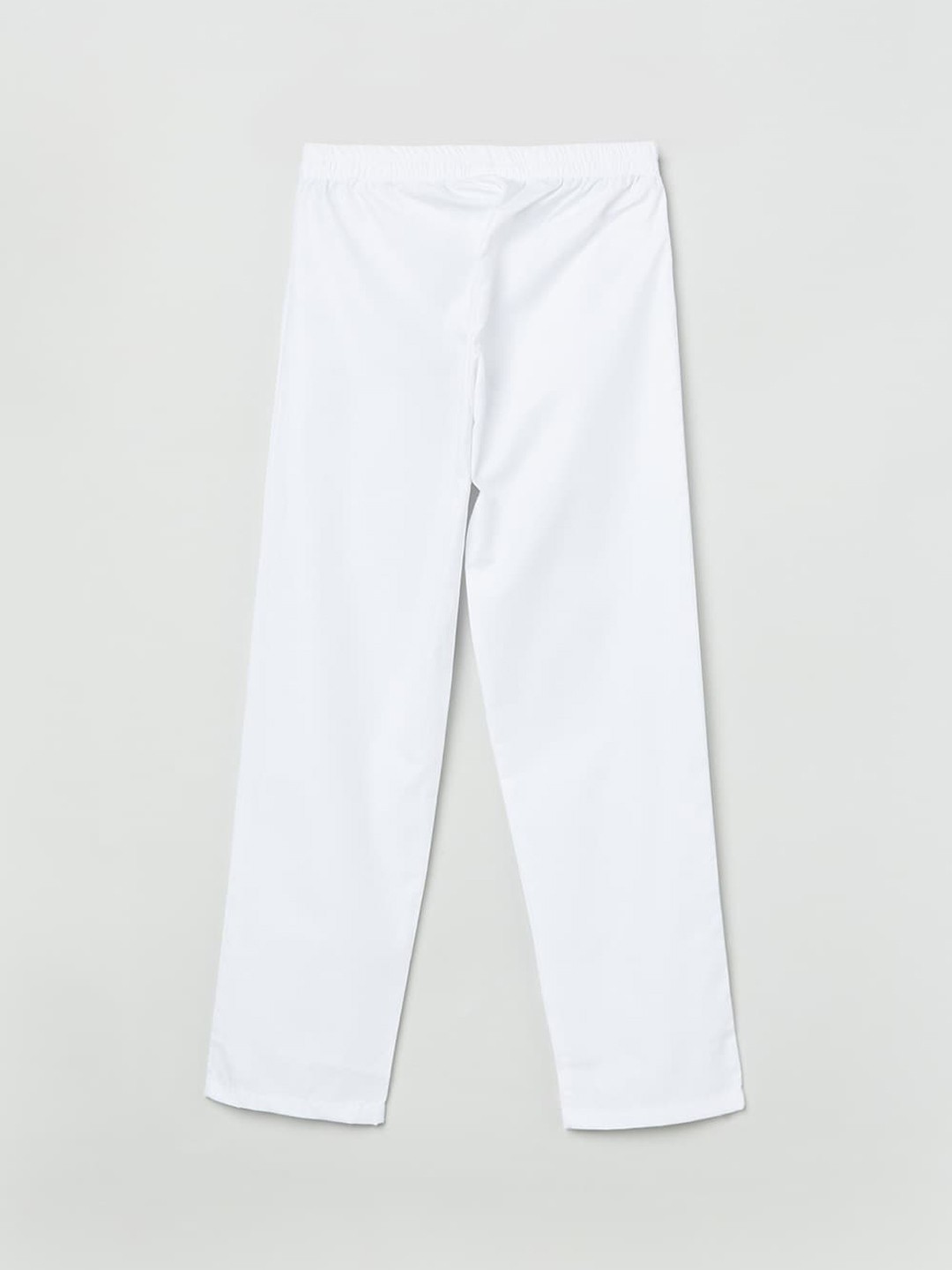 

max Boys White Solid Lounge Pants