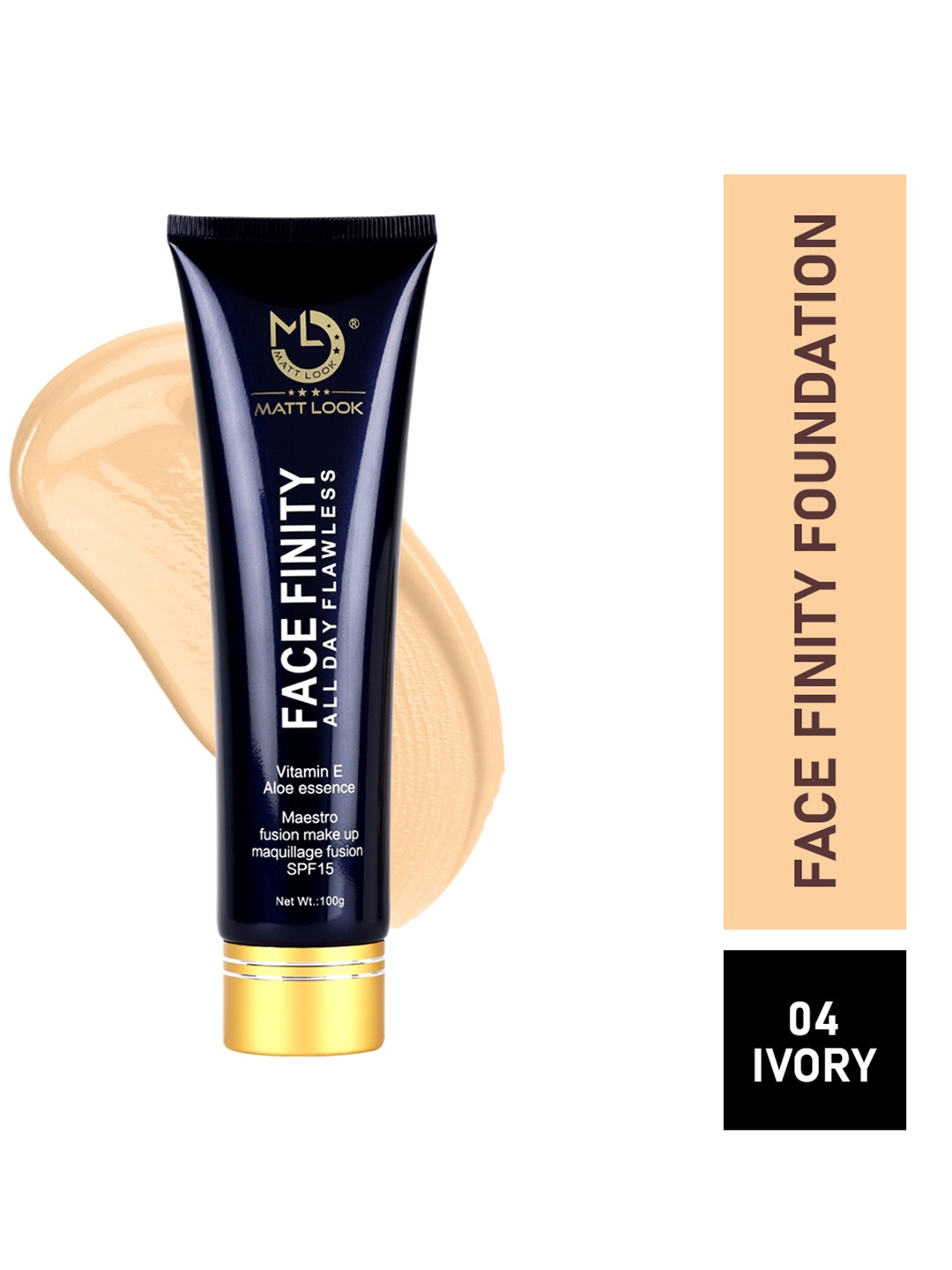 

MATTLOOK Face Finity Foundation with SPF 15 - Ivory, Navy blue