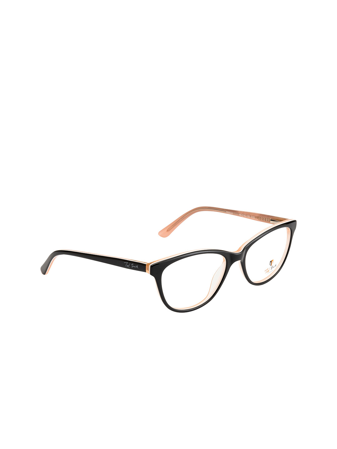 

Ted Smith Women Black & Pink Colourblocked Full Rim Cateye Frames - TSD-9044_C32-Black