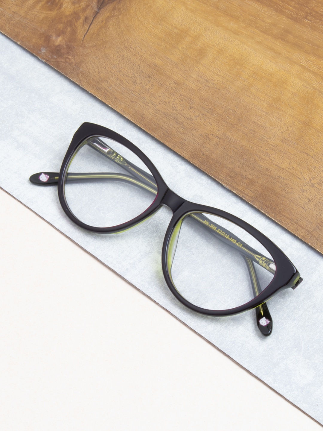 

Ted Smith Women Black Full Rim Cateye Frames Eyeglasses
