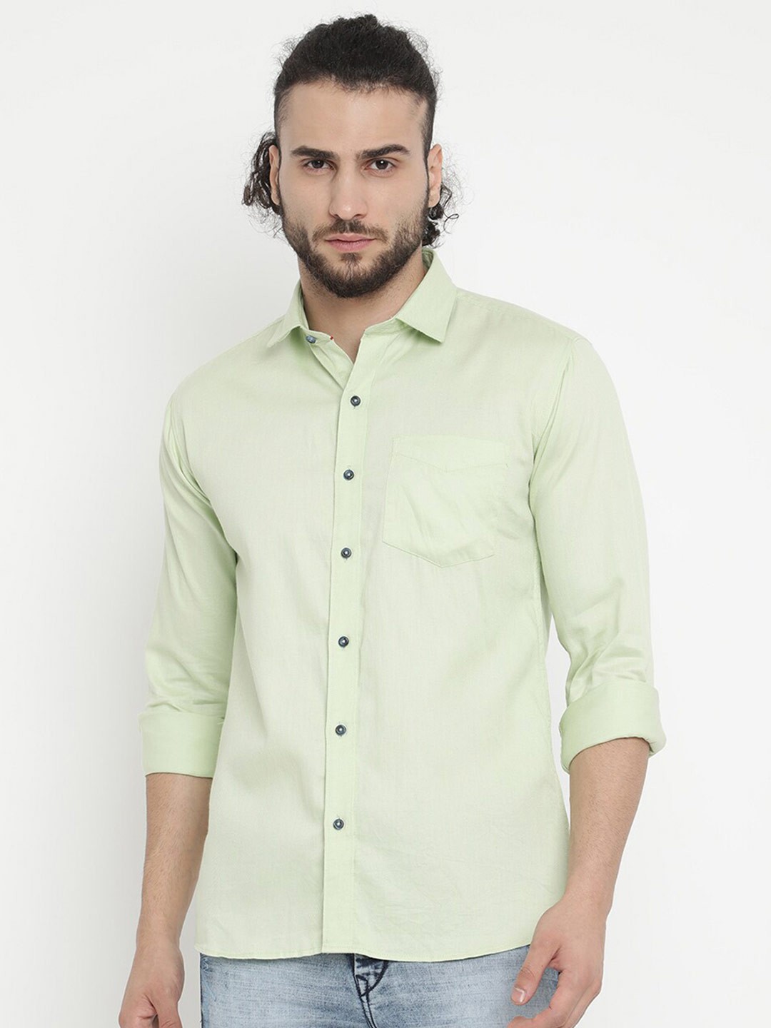 

V2 Value & Variety Men Green Casual Shirt