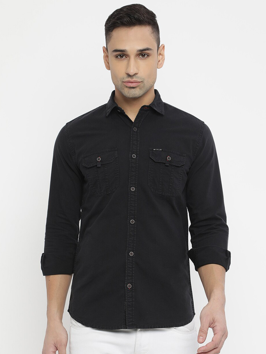 

V2 Value & Variety Men Black Casual Shirt