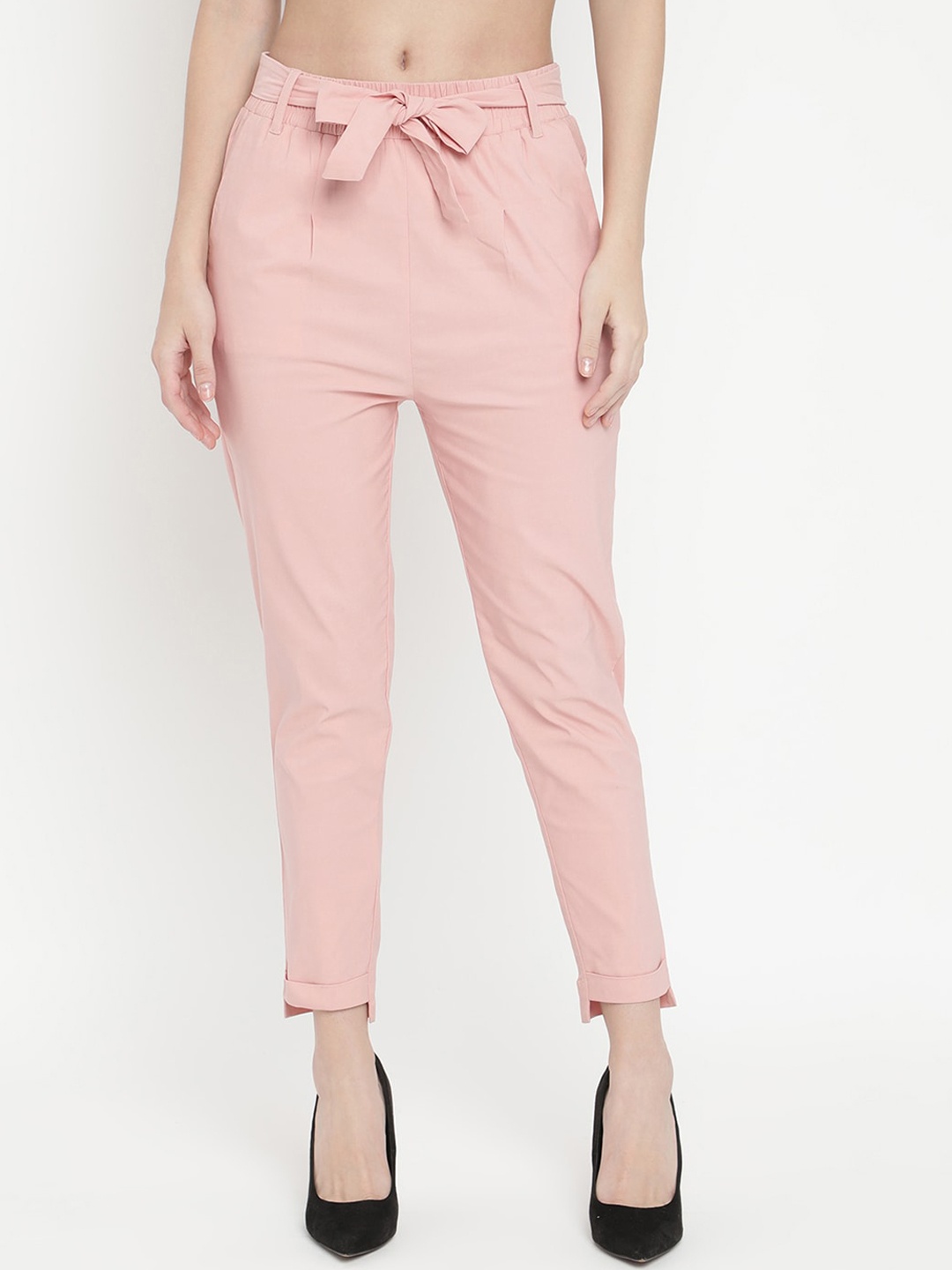 

V2 Value & Variety Women Peach Solid Lounge Pants