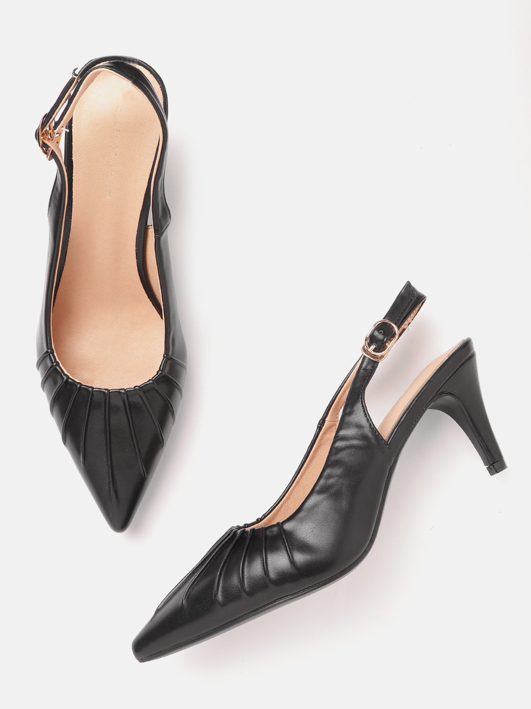 

Allen Solly Women Black Heeled Mules
