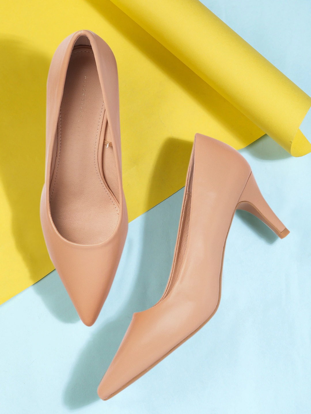 

Allen Solly Women Peach-Coloured Solid Pumps