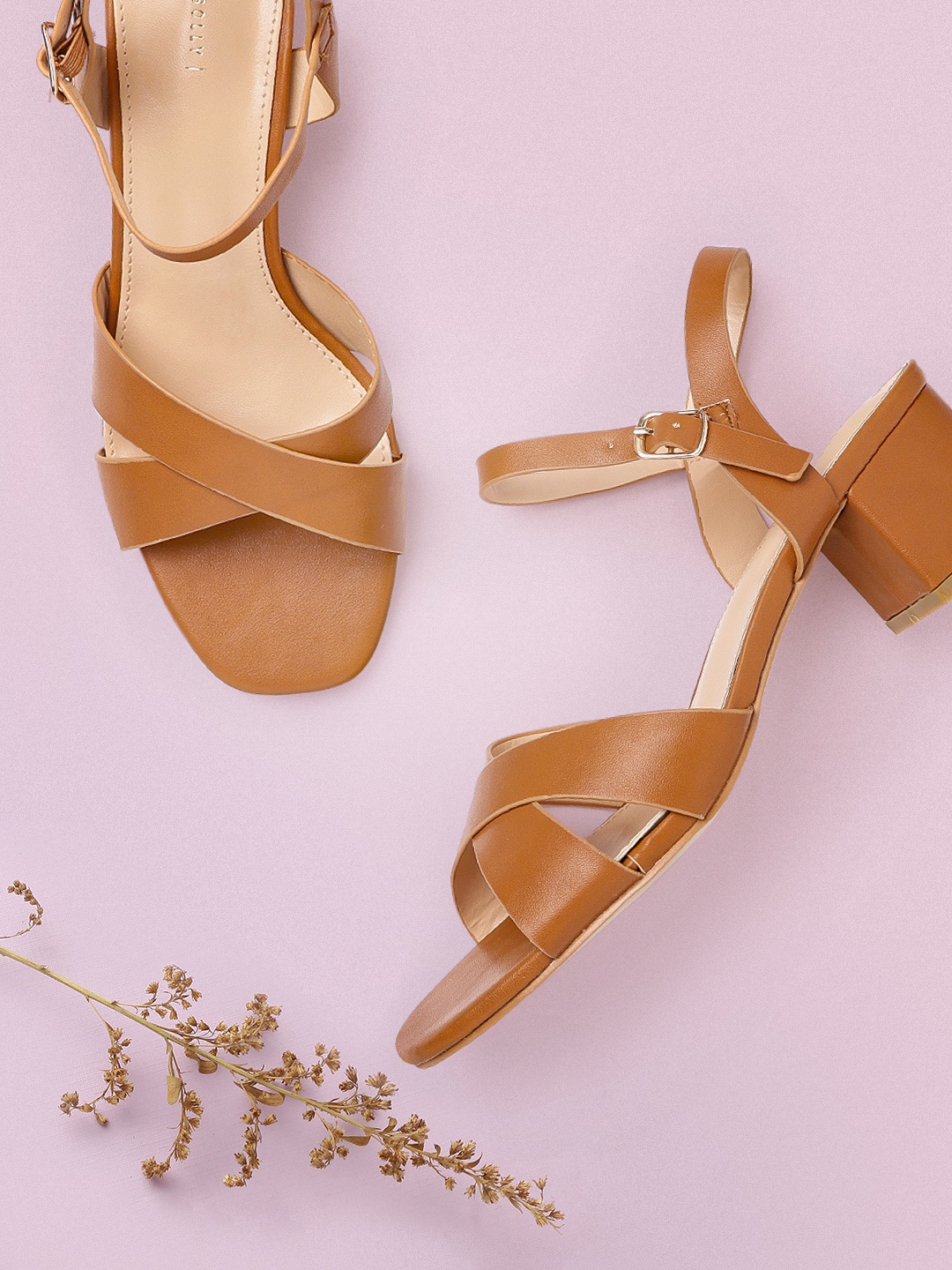

Allen Solly Women Tan Brown Block Heels