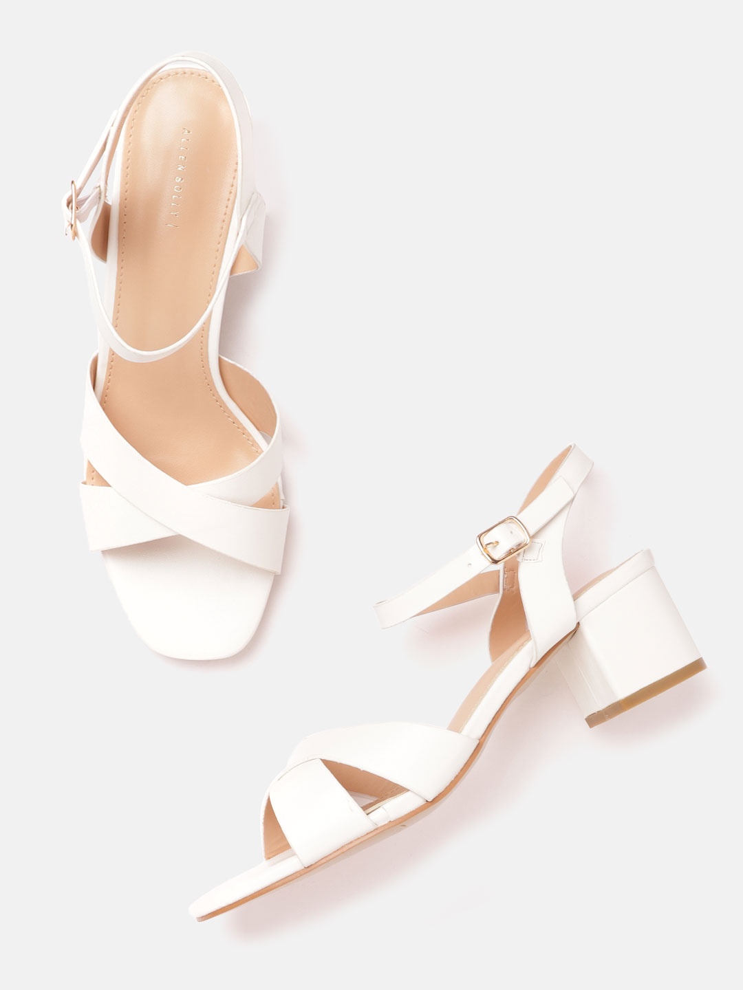 

Allen Solly Women White Block Heels