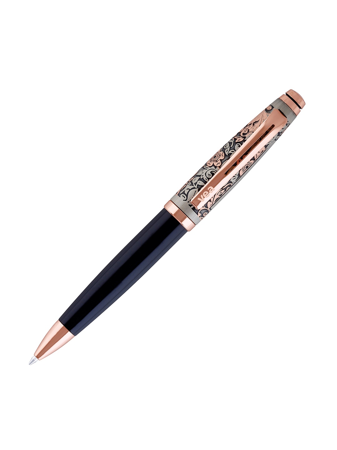 

VEA Black & Rose Gold-Toned Printed Shining Ballpoint Pen