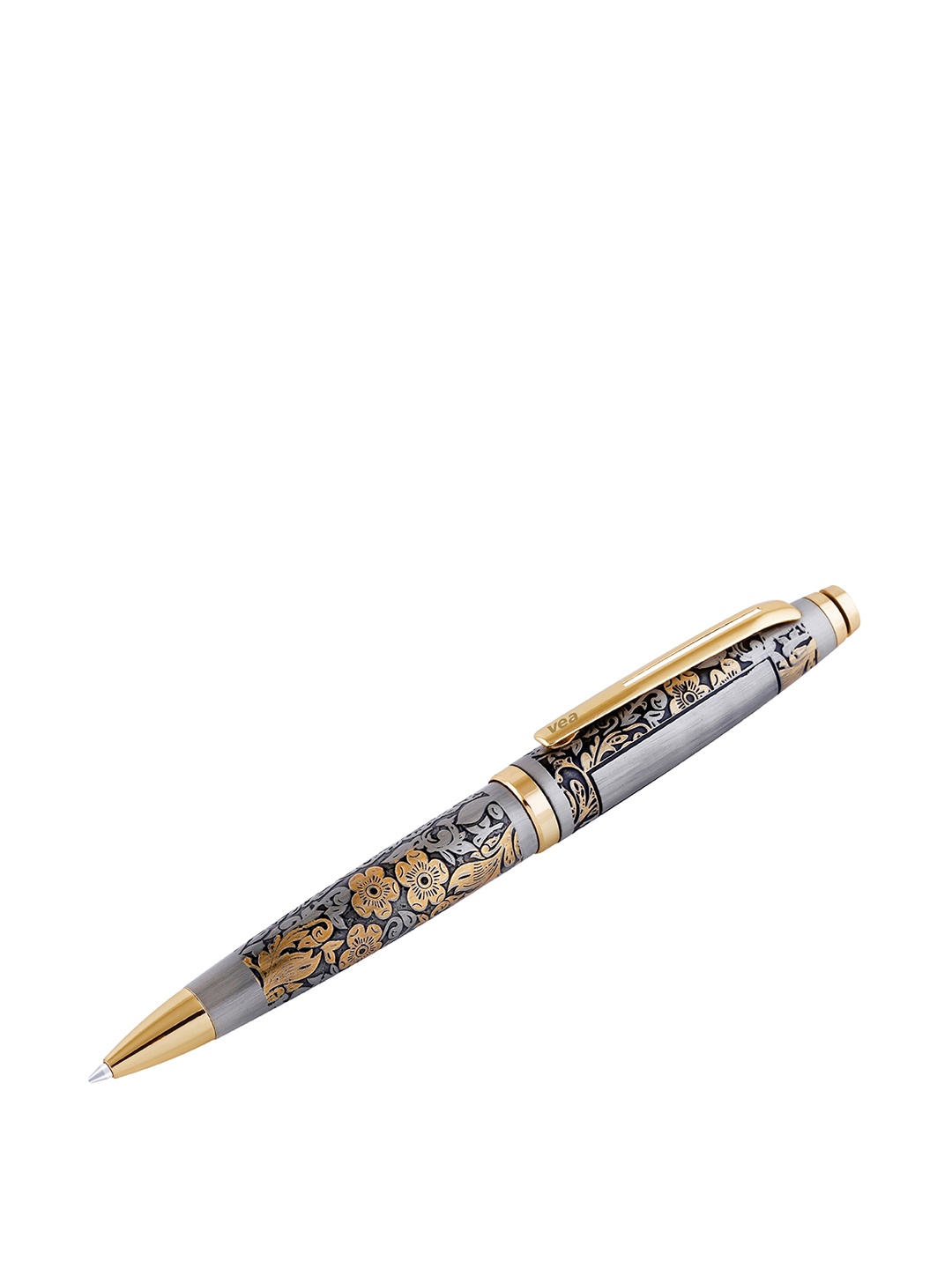 

VEA Silver-Toned & Gold-Toned Printed Antique Ballpoint Pen