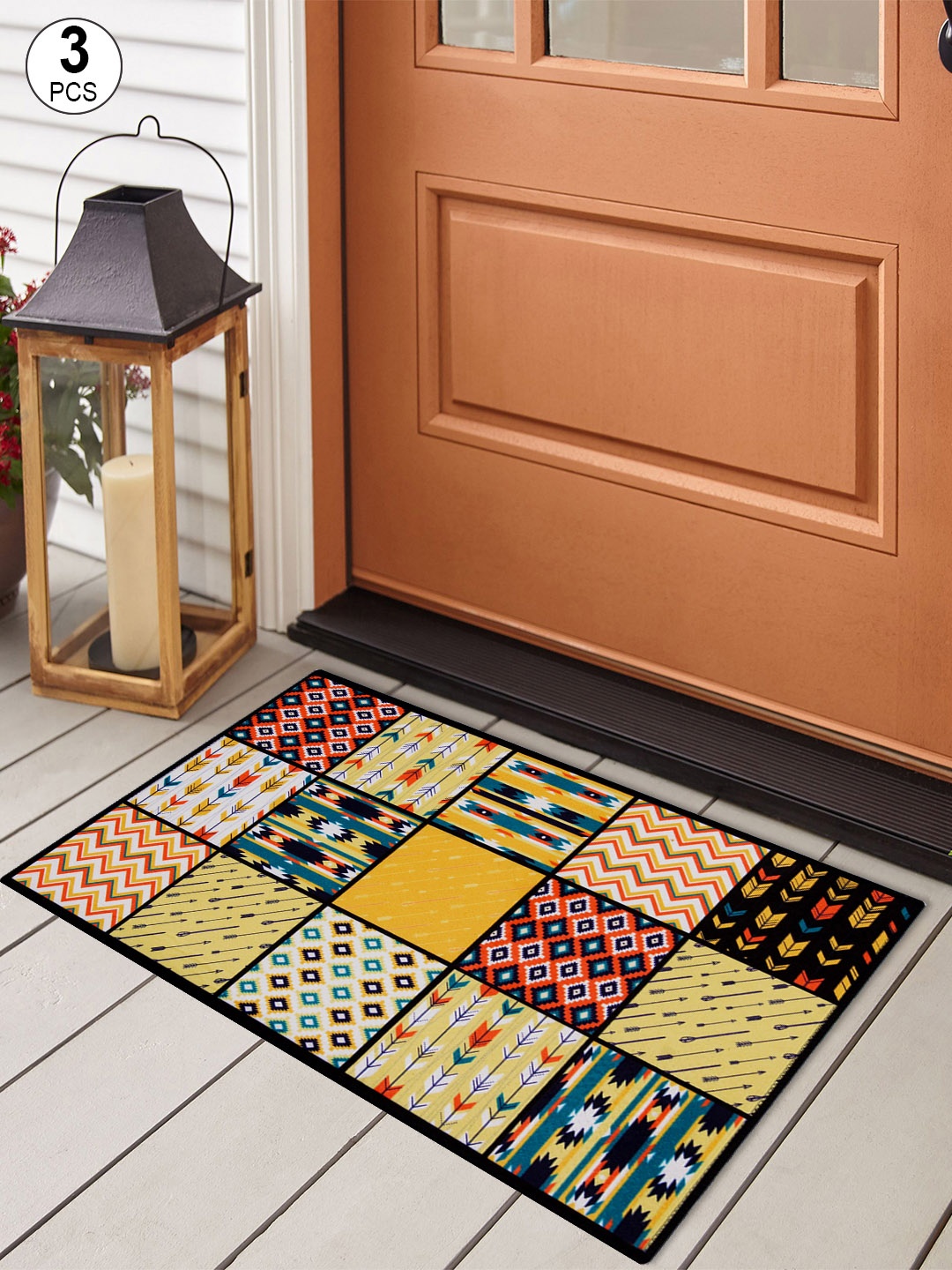 

Story@home Printed Anti-Skid Doormats, Multi