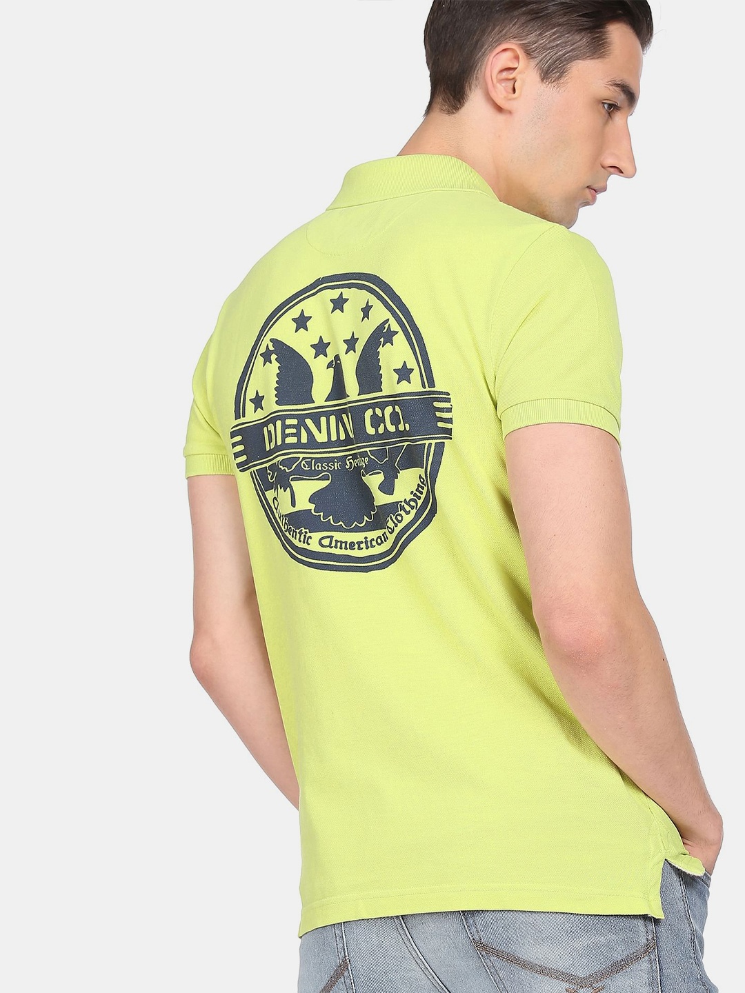 

U.S. Polo Assn. Denim Co. Men Yellow T-shirt