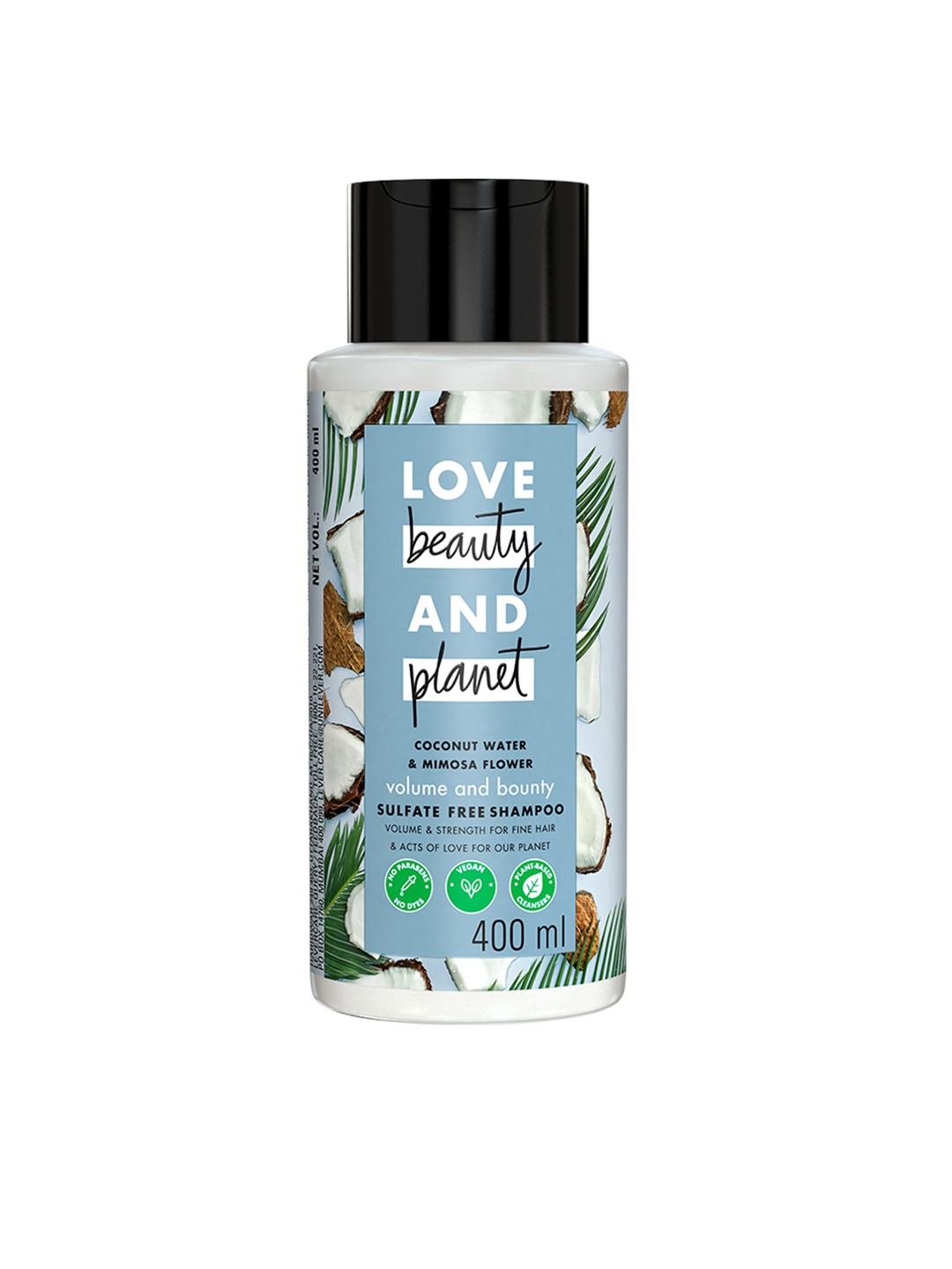 

Love Beauty & Planet Coconut Water & Mimosa Flower Shampoo For Volume - 400 ml, Blue