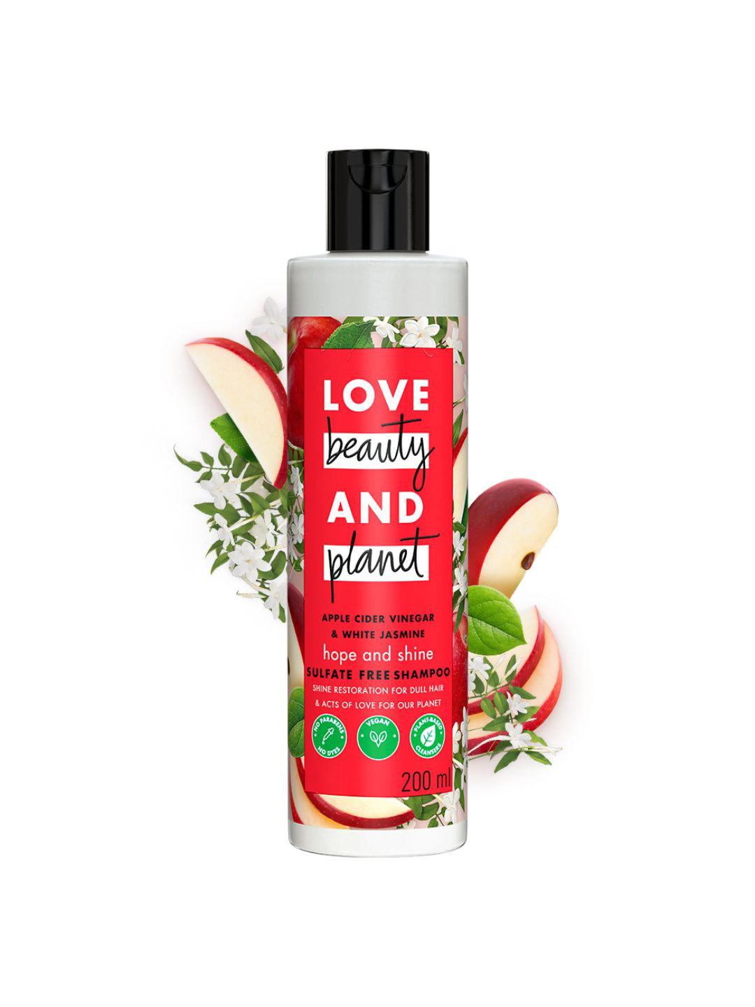 

Love Beauty & Planet Apple Cider Vinegar & Jasmine Shine Shampoo 200 ml, Red