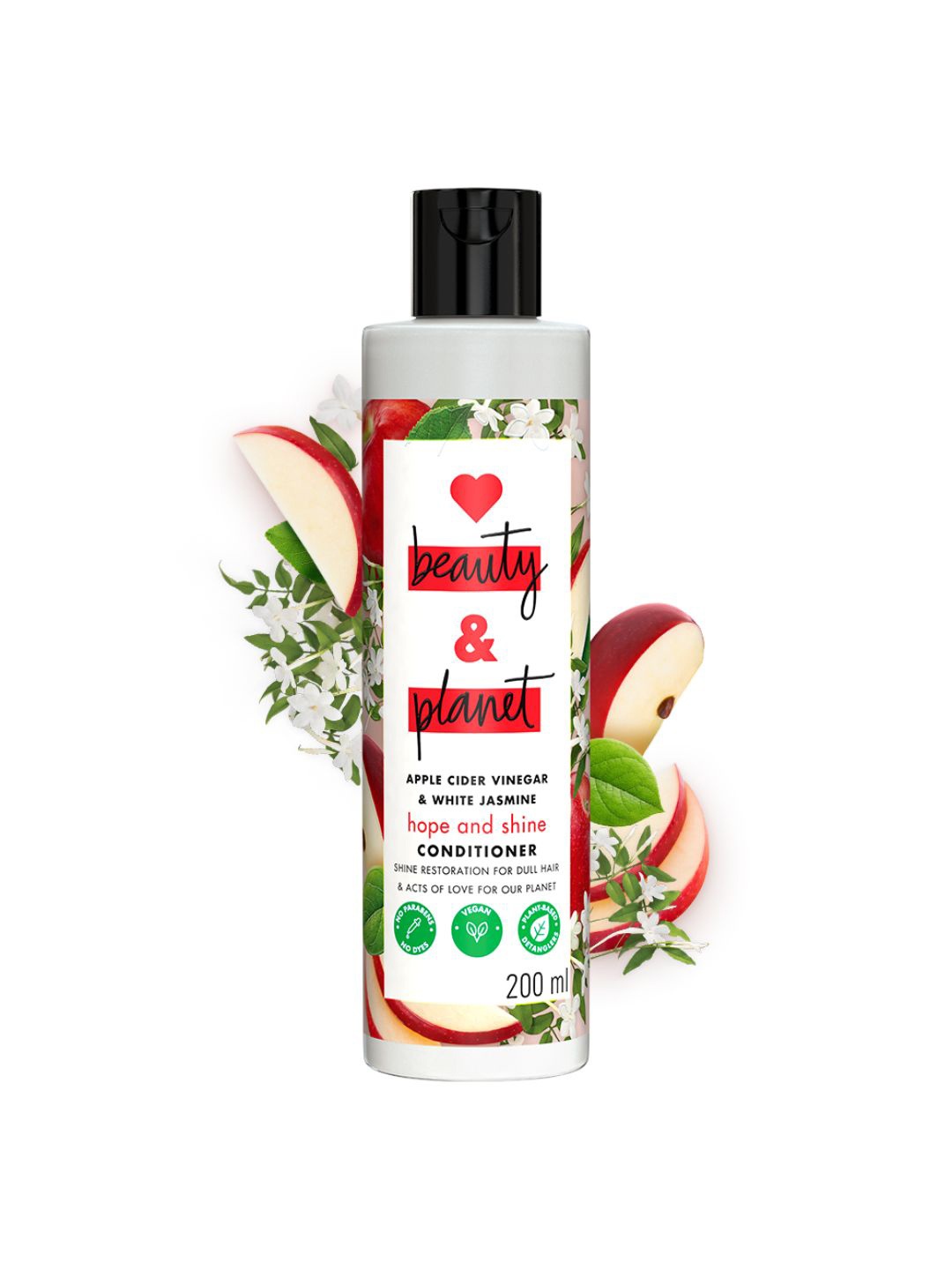 

Love Beauty & Planet Apple Cider Vinegar & Jasmine Shine Conditioner 200 ml, Red