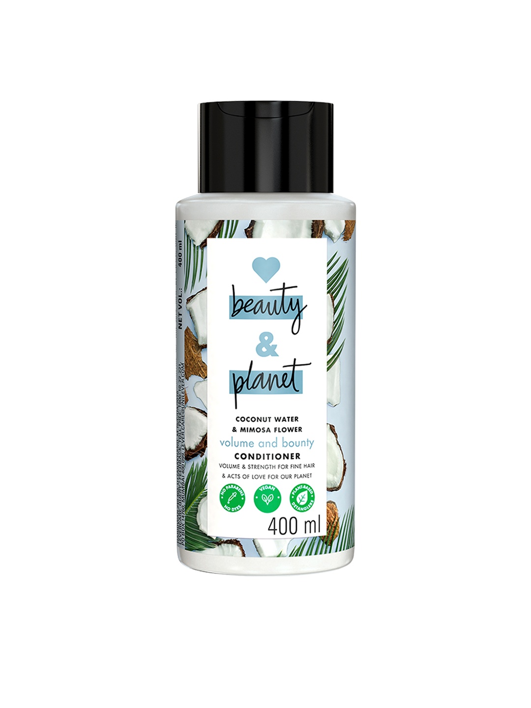 

Love Beauty & Planet Coconut Water & Mimosa Flower Conditioner for Volume - 400ml, White