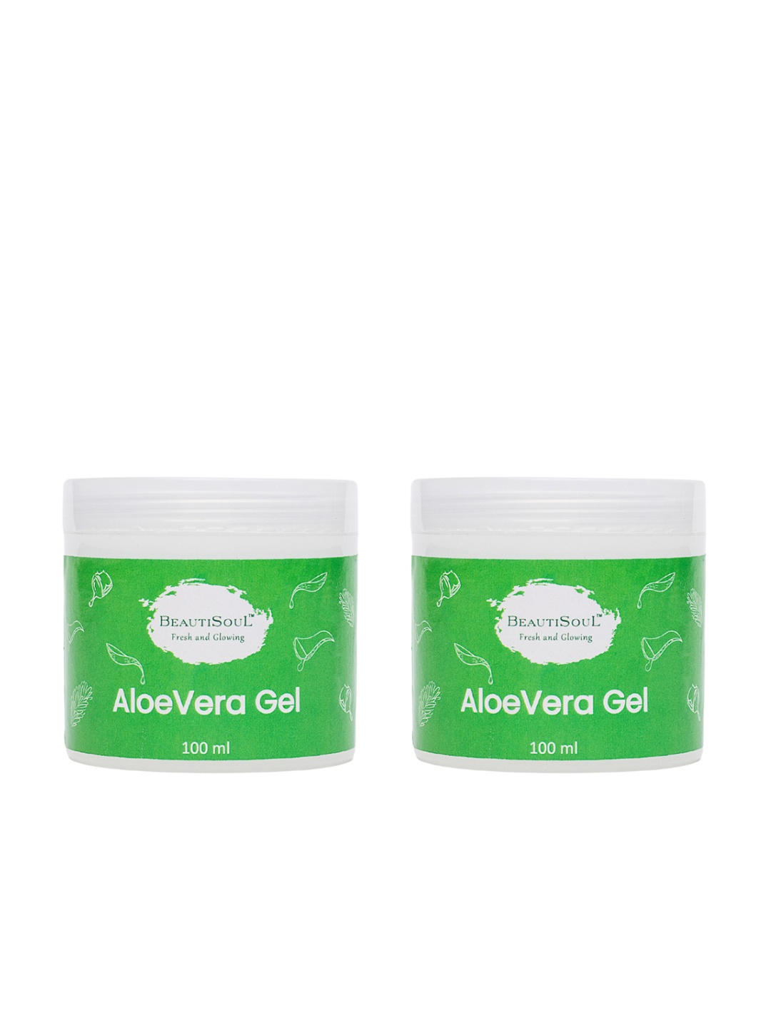 

Beautisoul Pack of 2 Aloe Vera Gel 100ml each, White