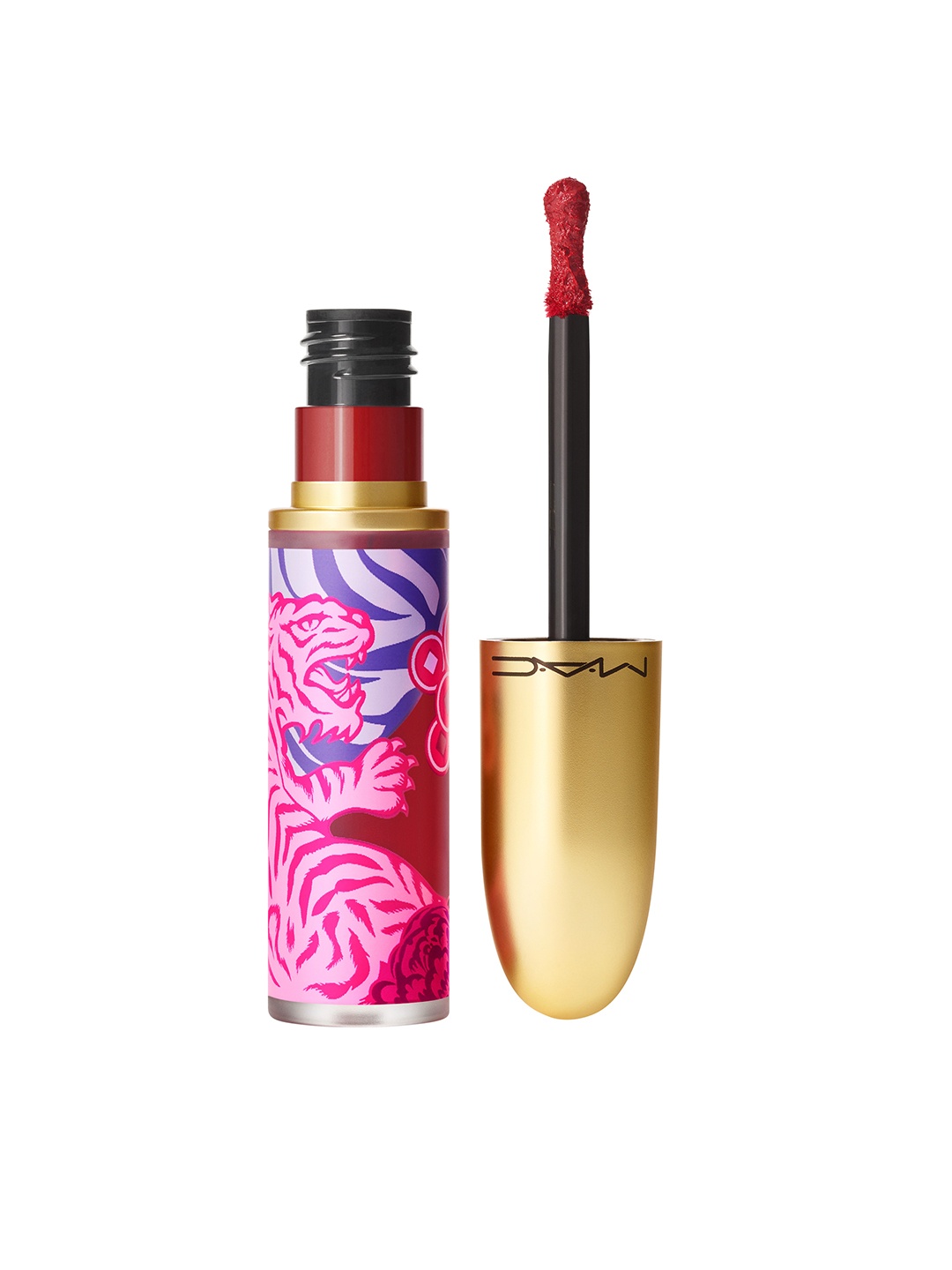 

M.A.C Powder Kiss Liquid Lip Colour 5 ml - Peachy Party, Pink
