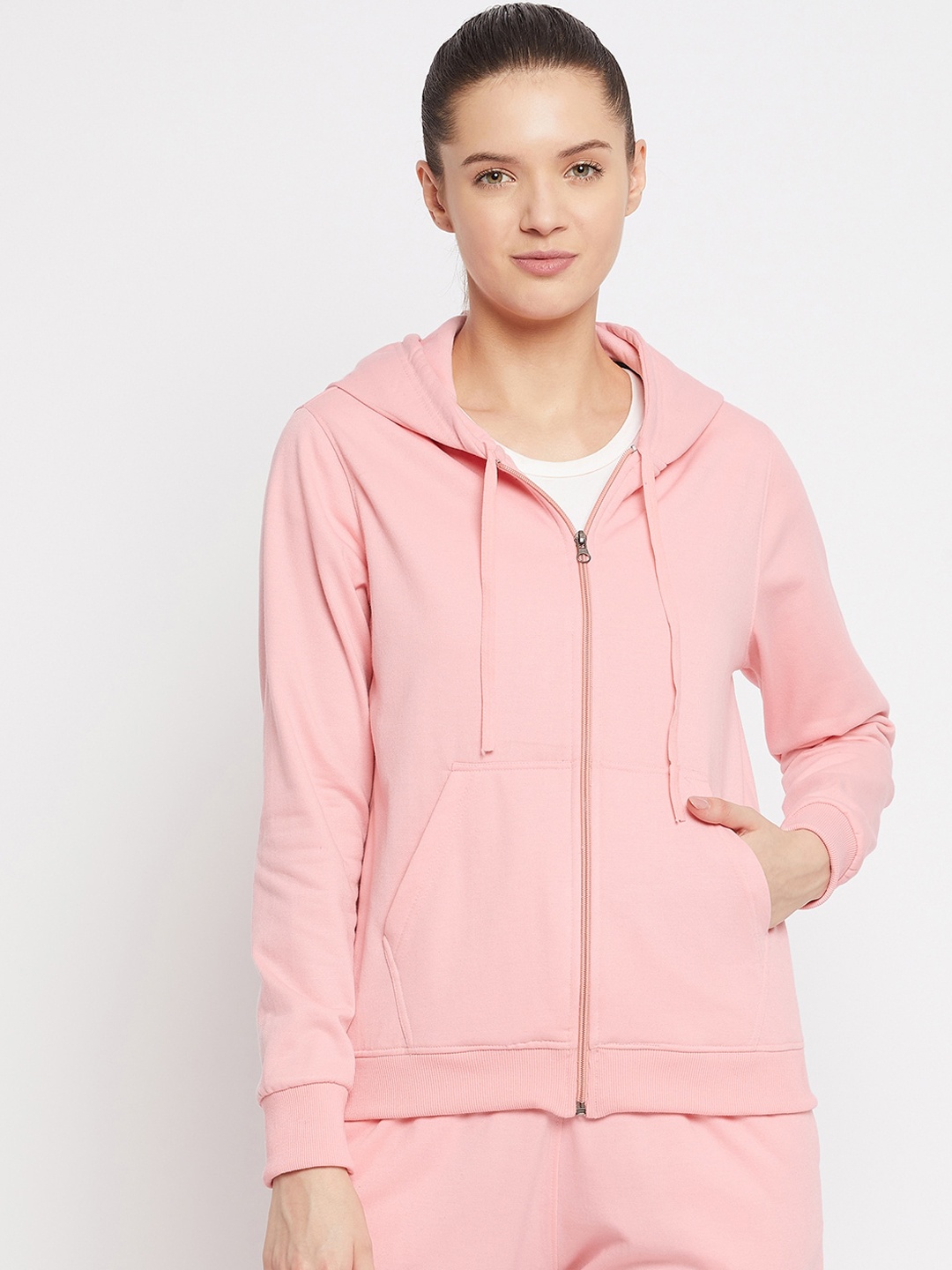 

FRENCH FLEXIOUS Women Pink Solid Tracksuit