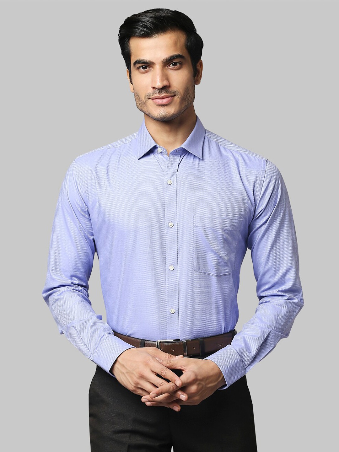 

Park Avenue Men Blue Slim Fit Cotton Formal Shirt