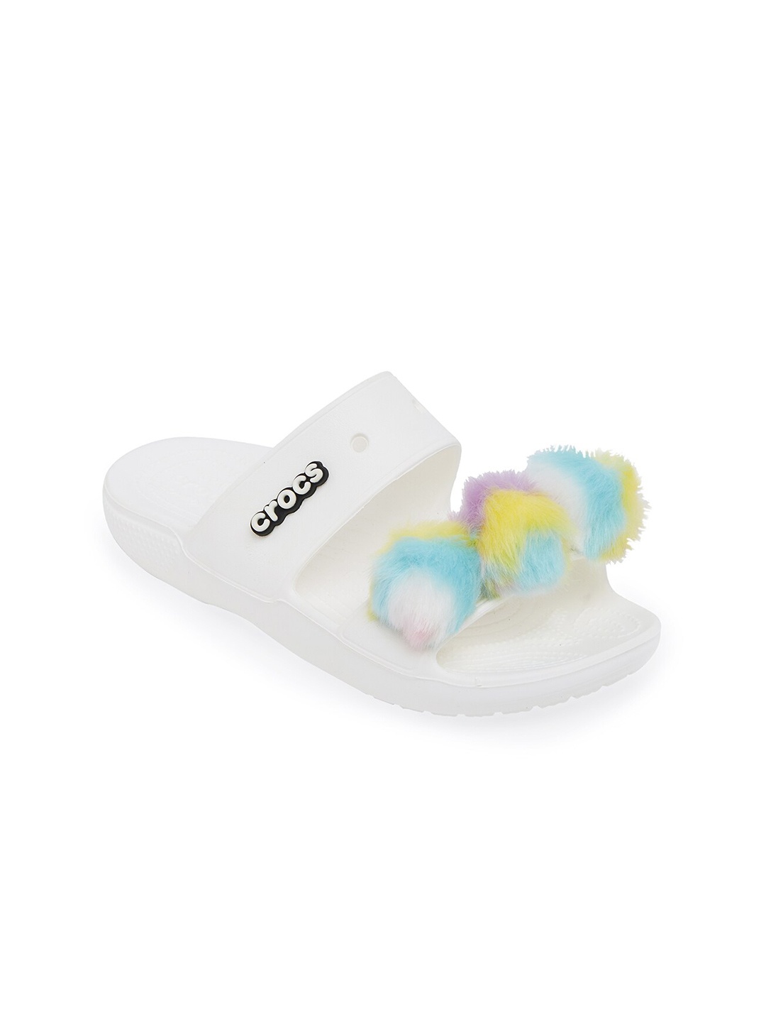 

Crocs Classic Unisex White Blue Comfort Sandals