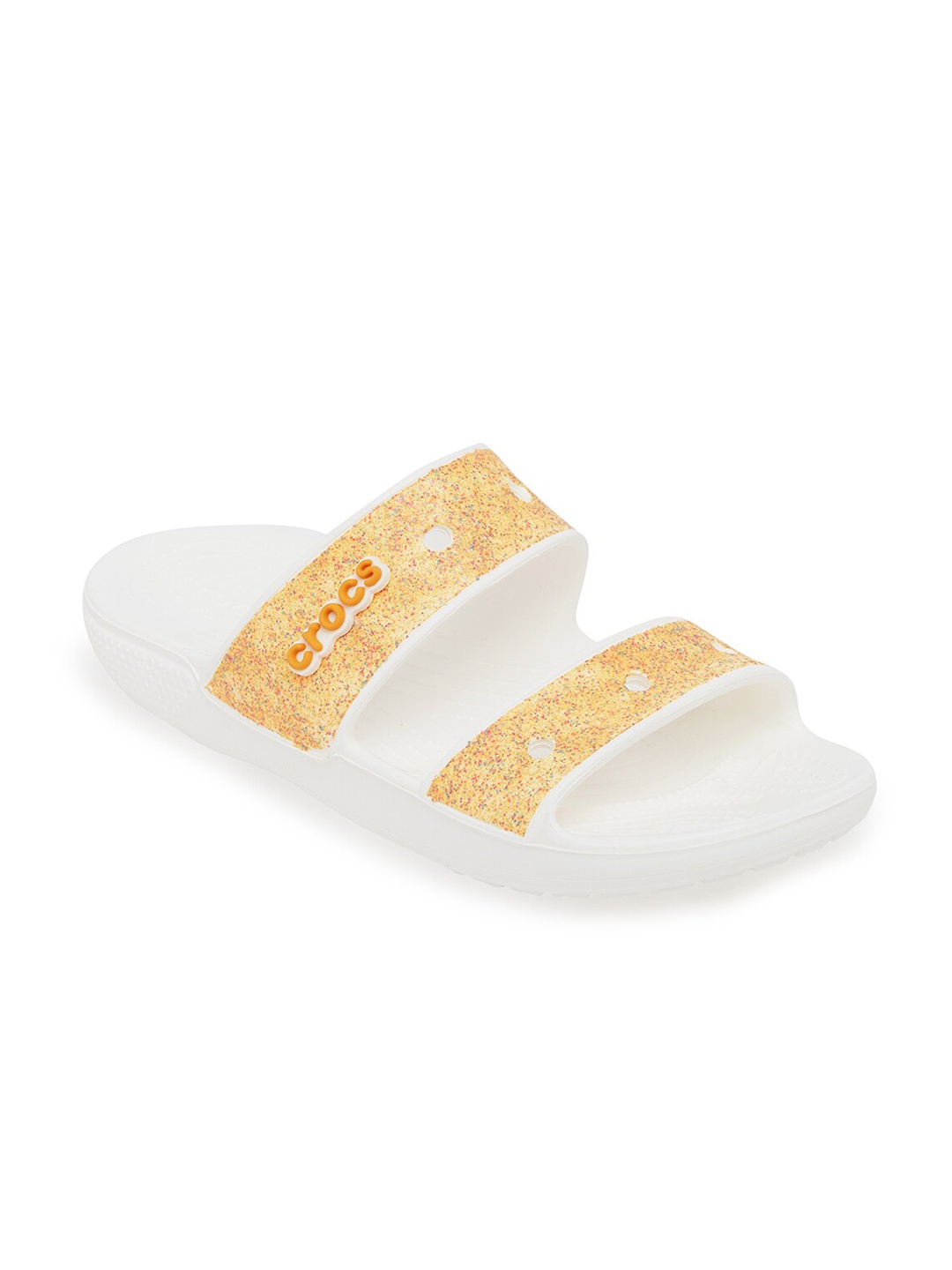 

Crocs Classic Unisex Orange White Colourblocked Sliders