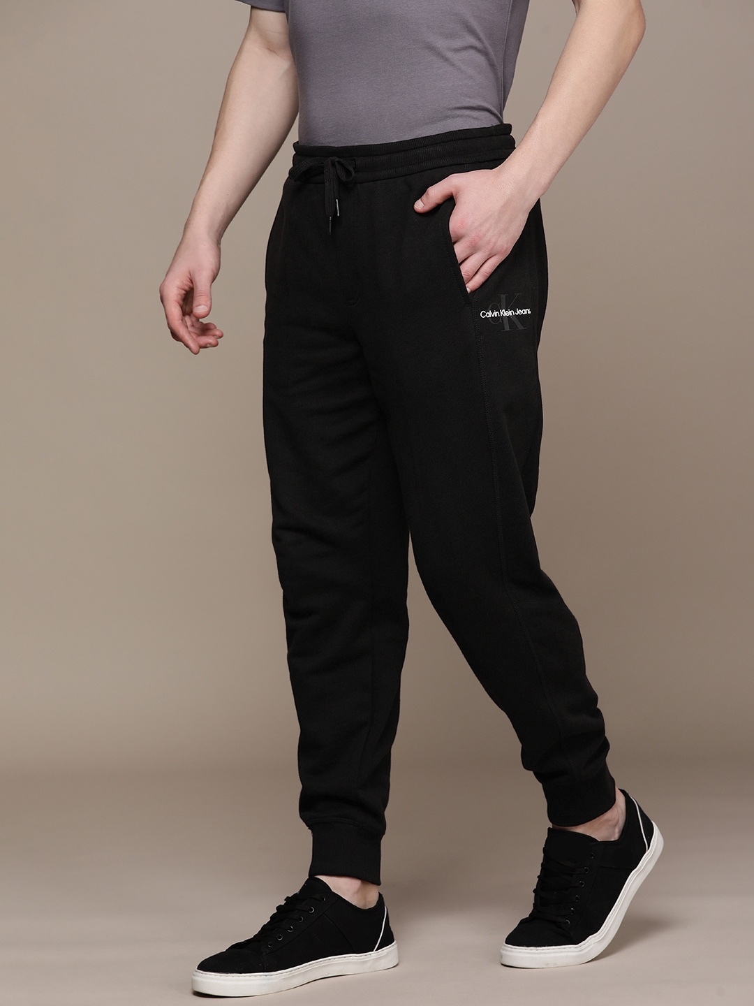 

Calvin Klein Jeans Men Black Solid Premium Loose Fit Joggers