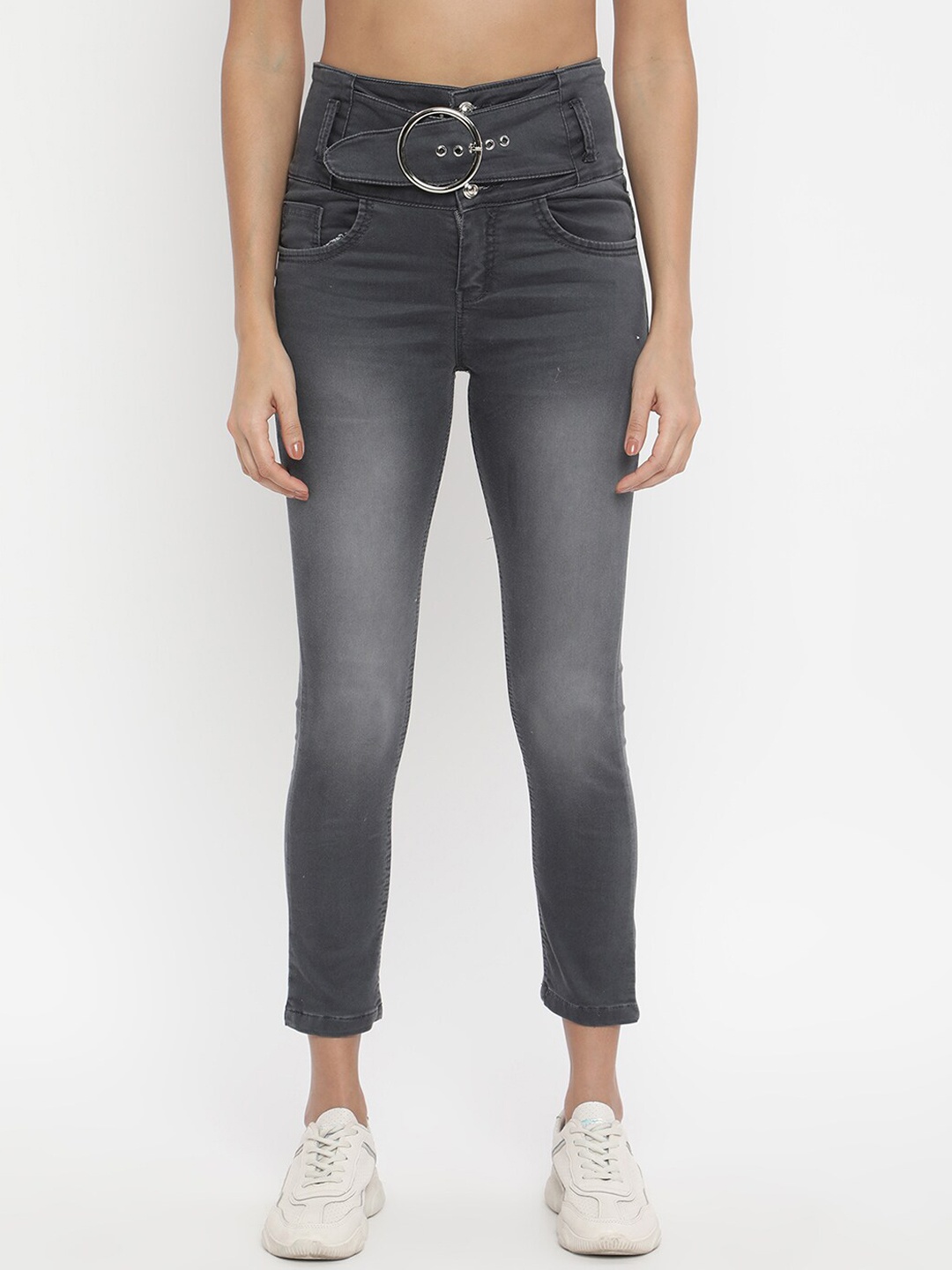 

V2 Value & Variety Women Grey Heavy Fade Jeans