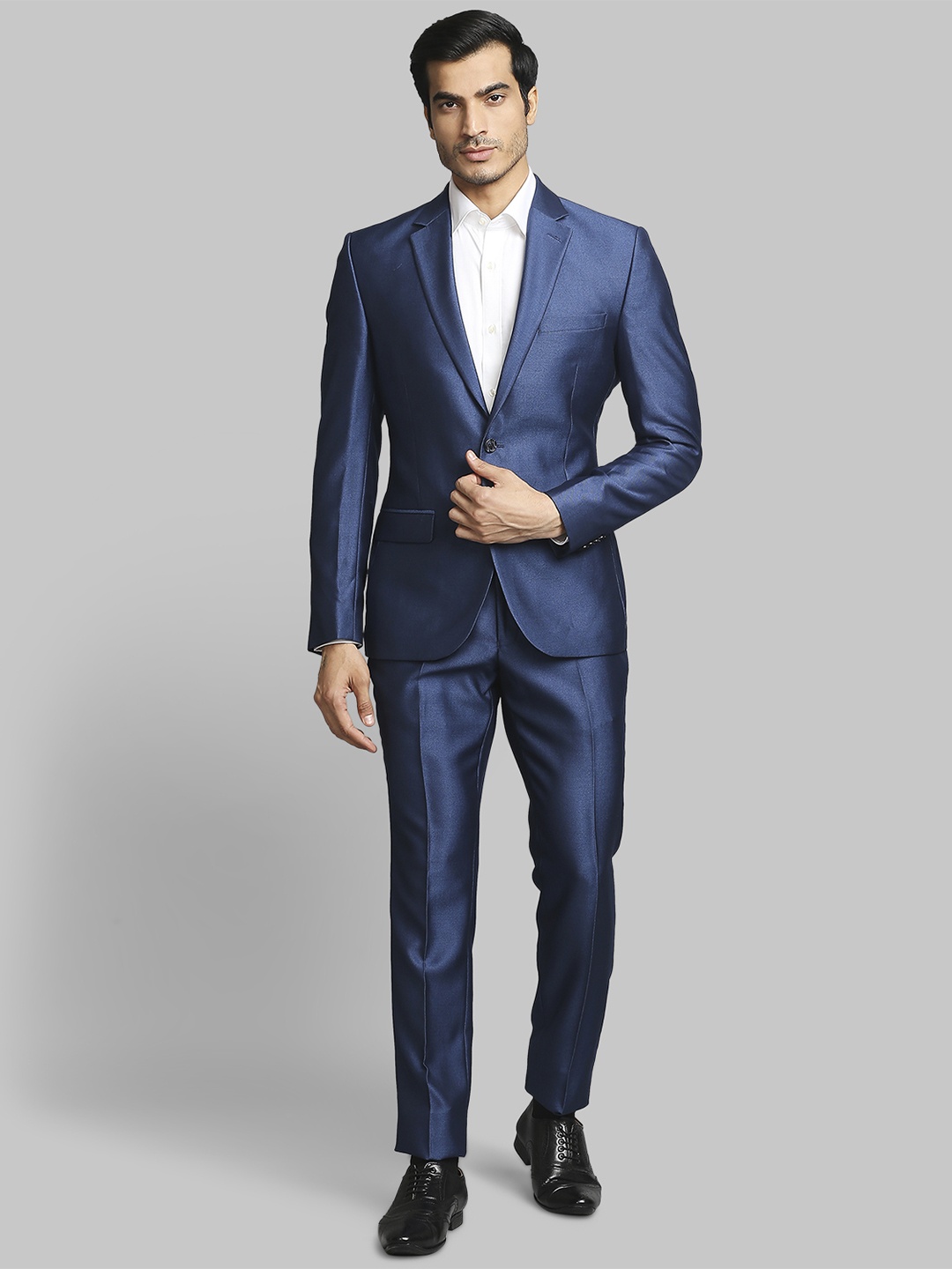 

Parx Men Blue Solid Single-Breasted 2-Piece Casual Suit