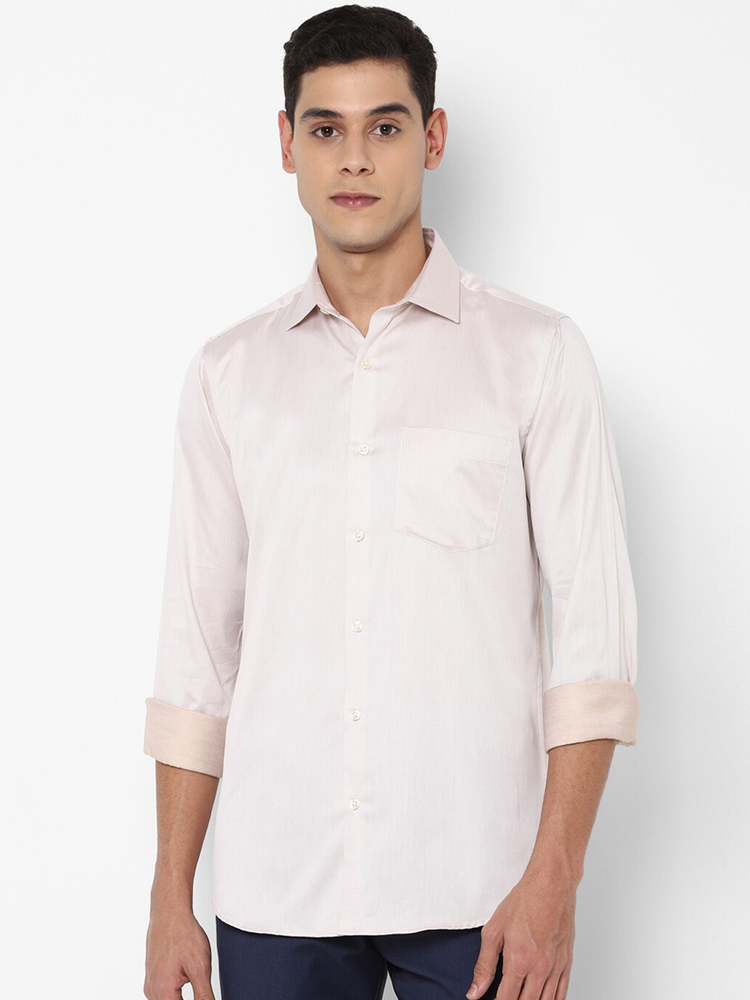 

Allen Solly Men White Slim Fit Casual Shirt