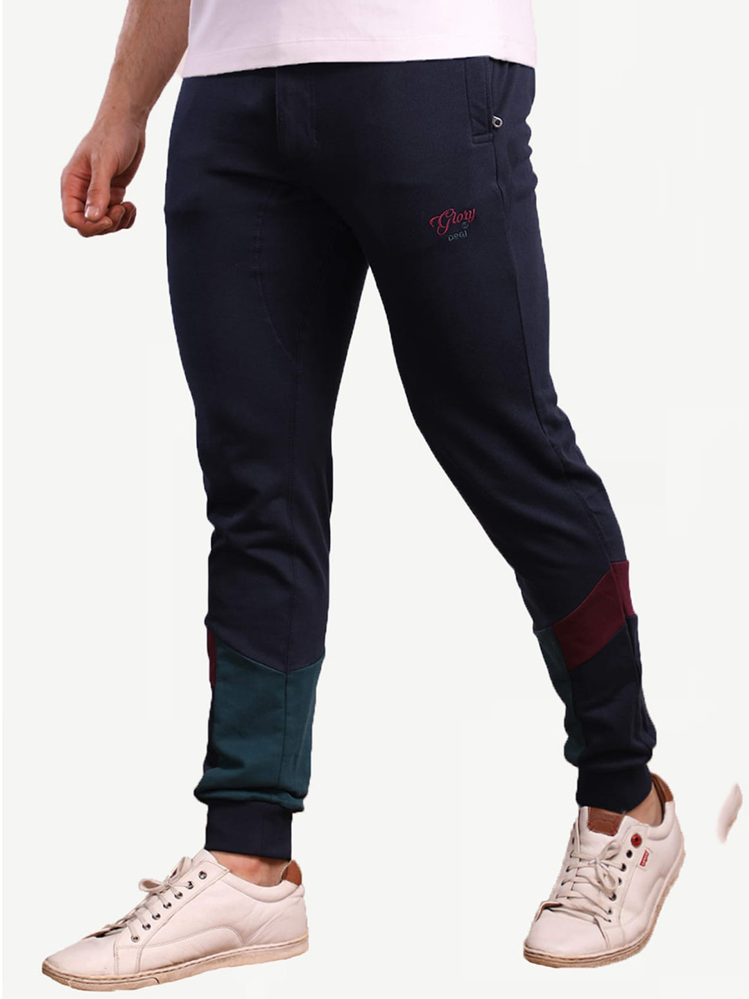 

Dream of Glory Inc Men Navy Blue Solid Joggers