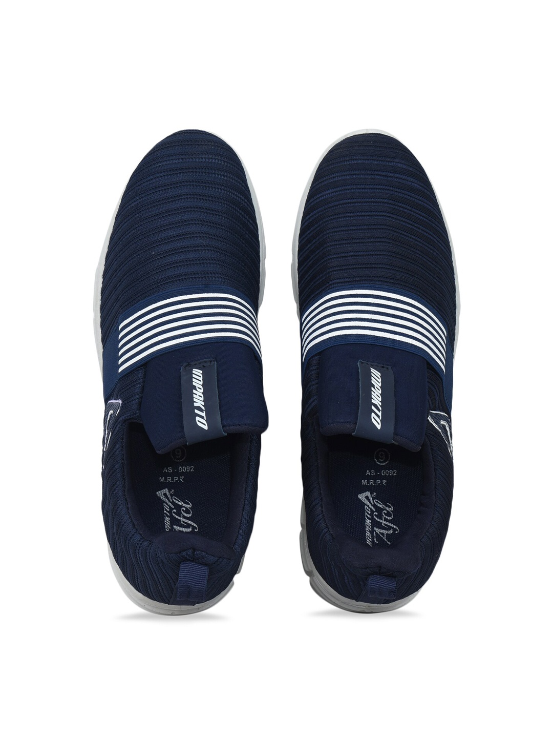 

IMPAKTO Men Blue Textured Running Shoes