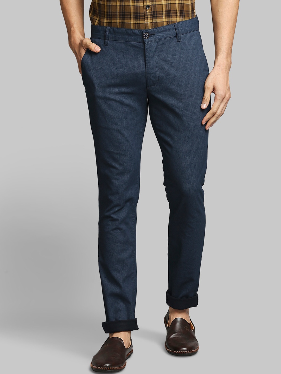 

Parx Men Blue Slim Fit Trousers