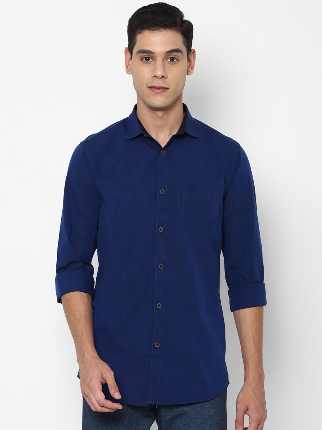 

Allen Solly Men Blue Slim Fit Casual Shirt