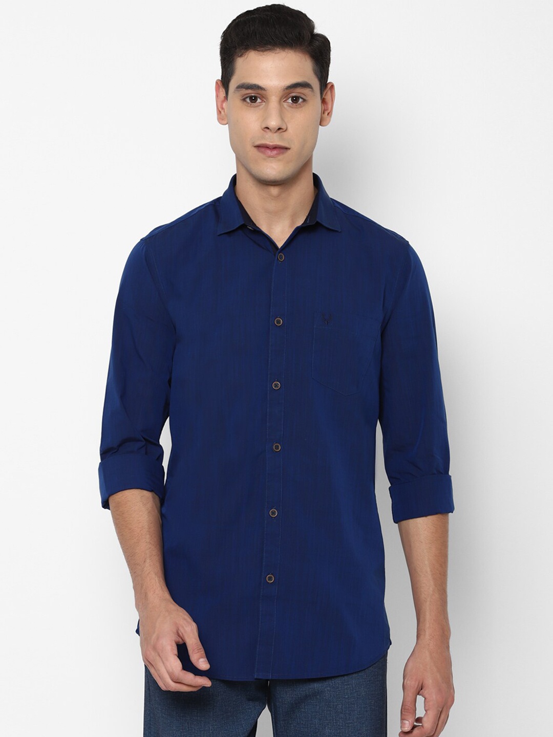 

Allen Solly Men Blue Slim Fit Casual Shirt