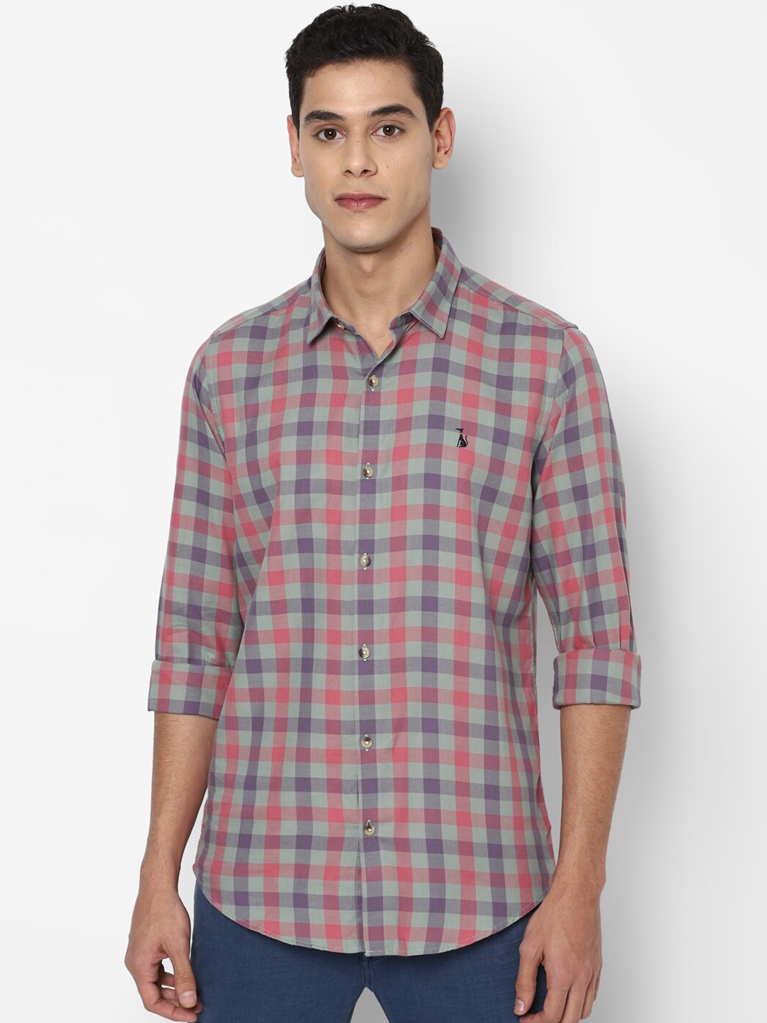 

SIMON CARTER LONDON Men Multicoloured Slim Fit Checked Casual Shirt, Multi