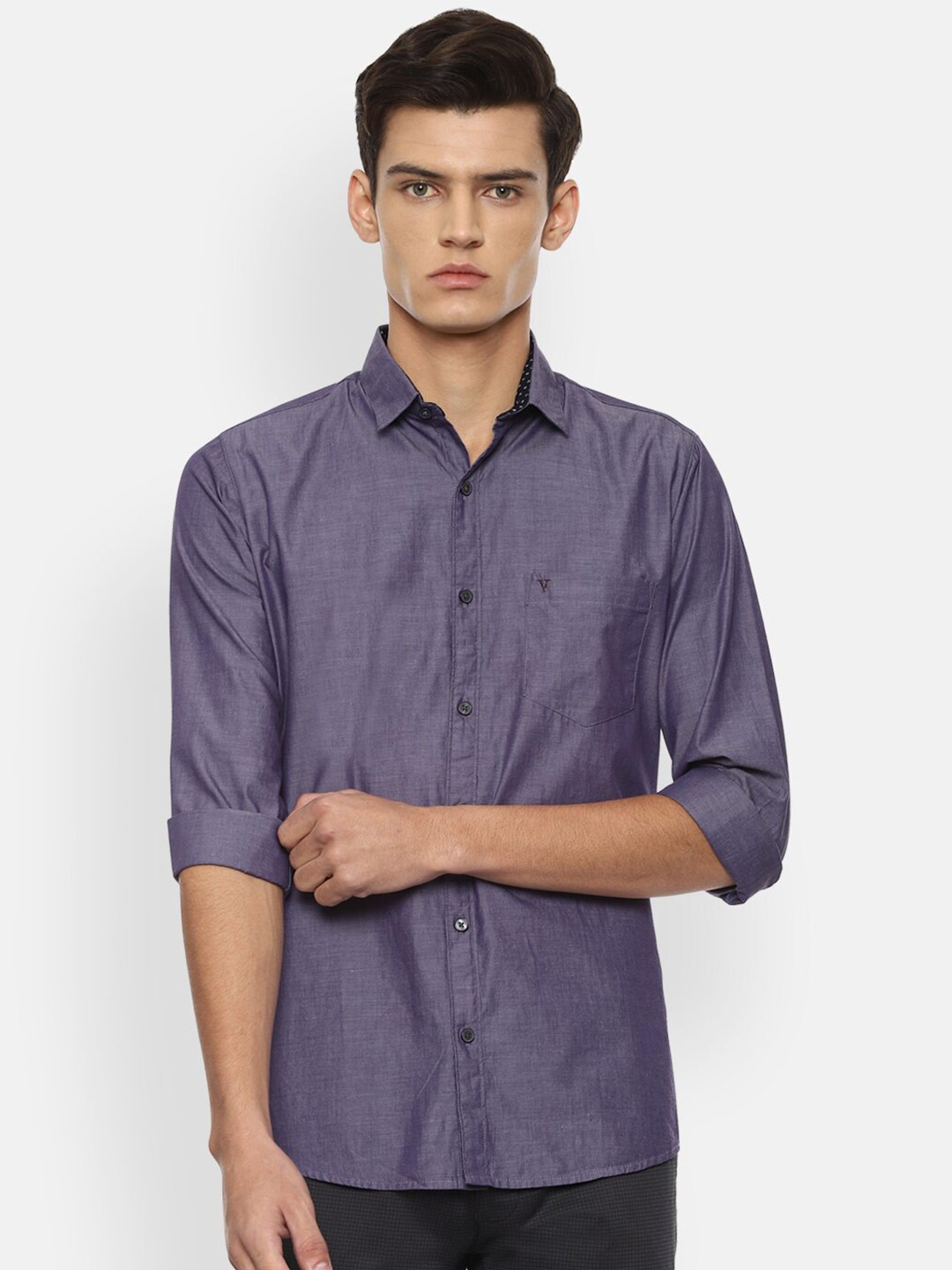 

Van Heusen Sport Men Navy Blue Slim Fit Casual Shirt