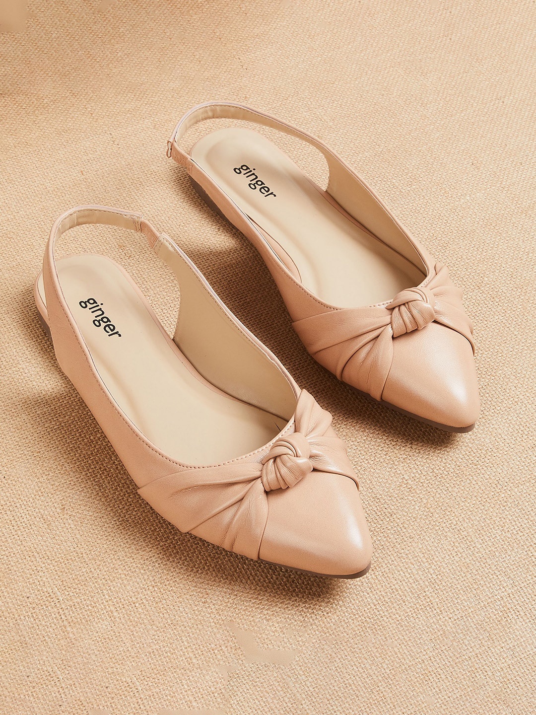 

Ginger by Lifestyle Women Beige Flat Boots